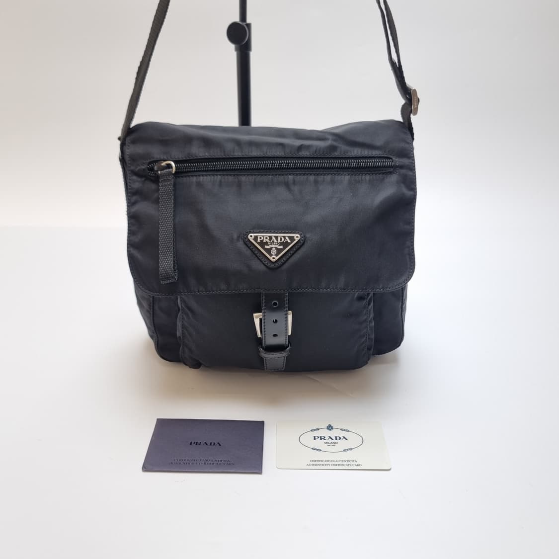 프라다 나일론 메신저백 크로스백 남녀공용(최상급, 개런티카드, 주우재백) 상품이미지1