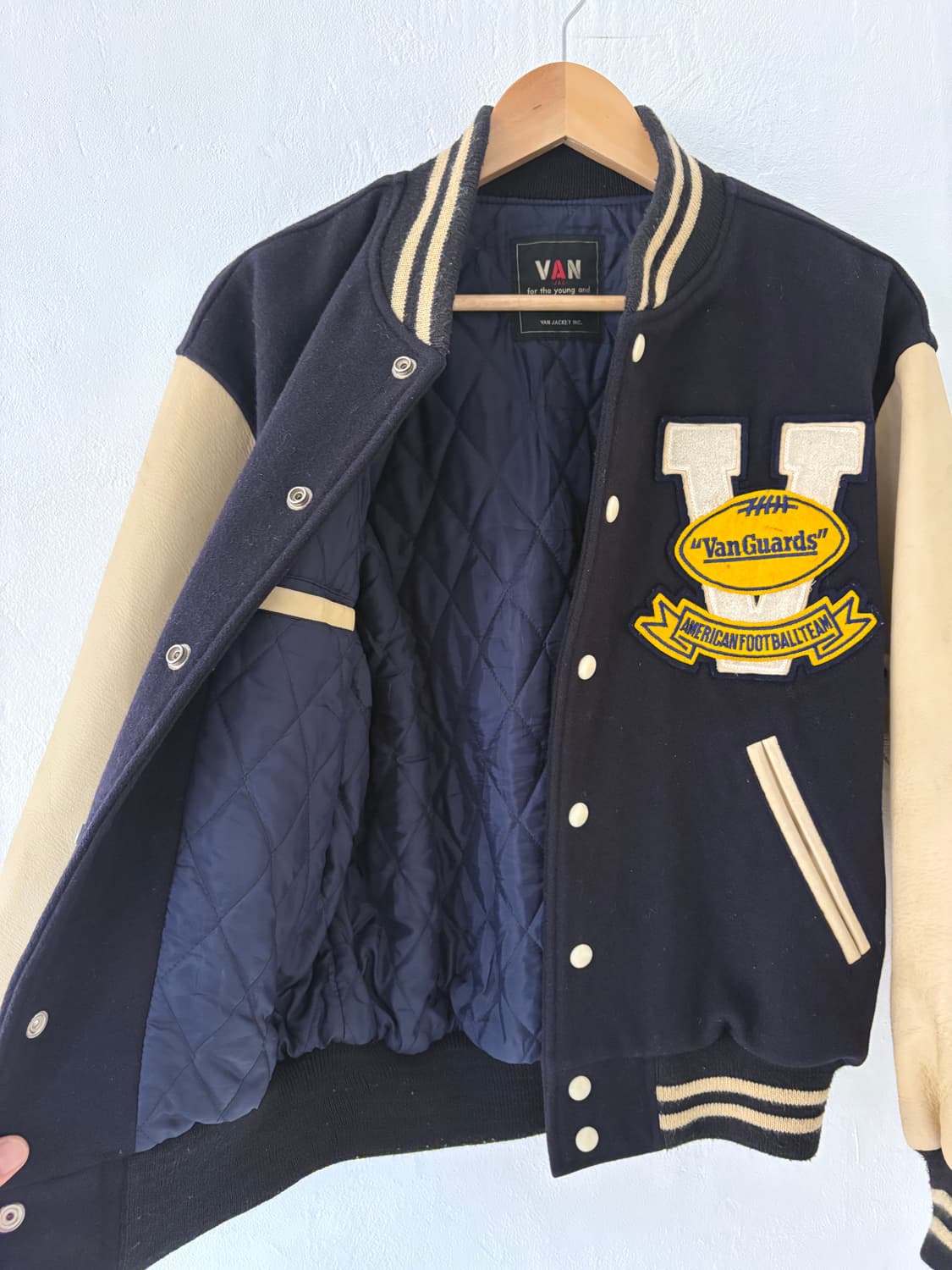 90's Van Jacket VanGuards Letterman JK 상품이미지9