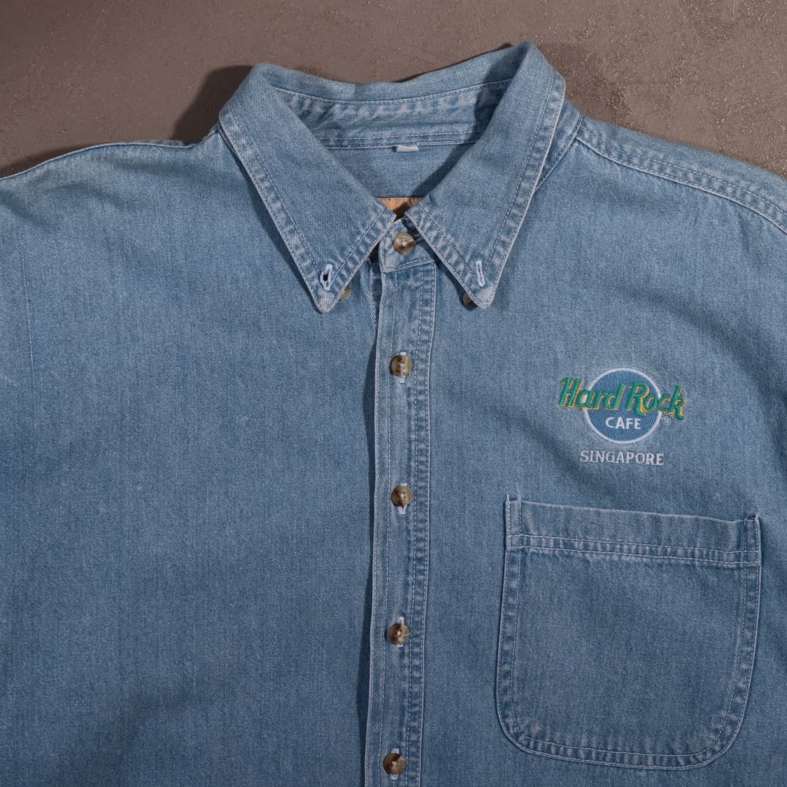 하드락카페 로고 데님셔츠 상품이미지2