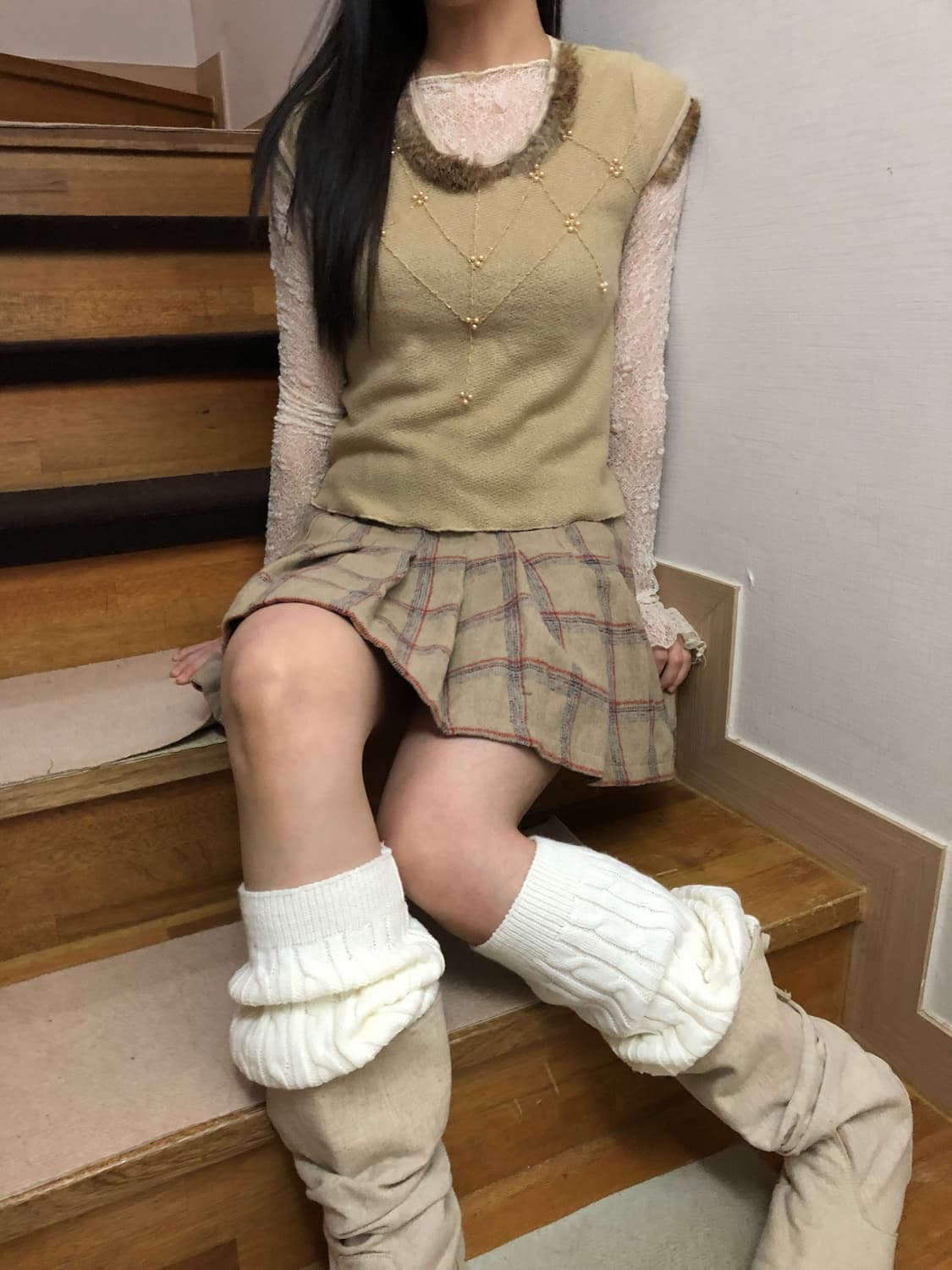 빈티지 베이지 코디셋(개별구매가능) 상품이미지3