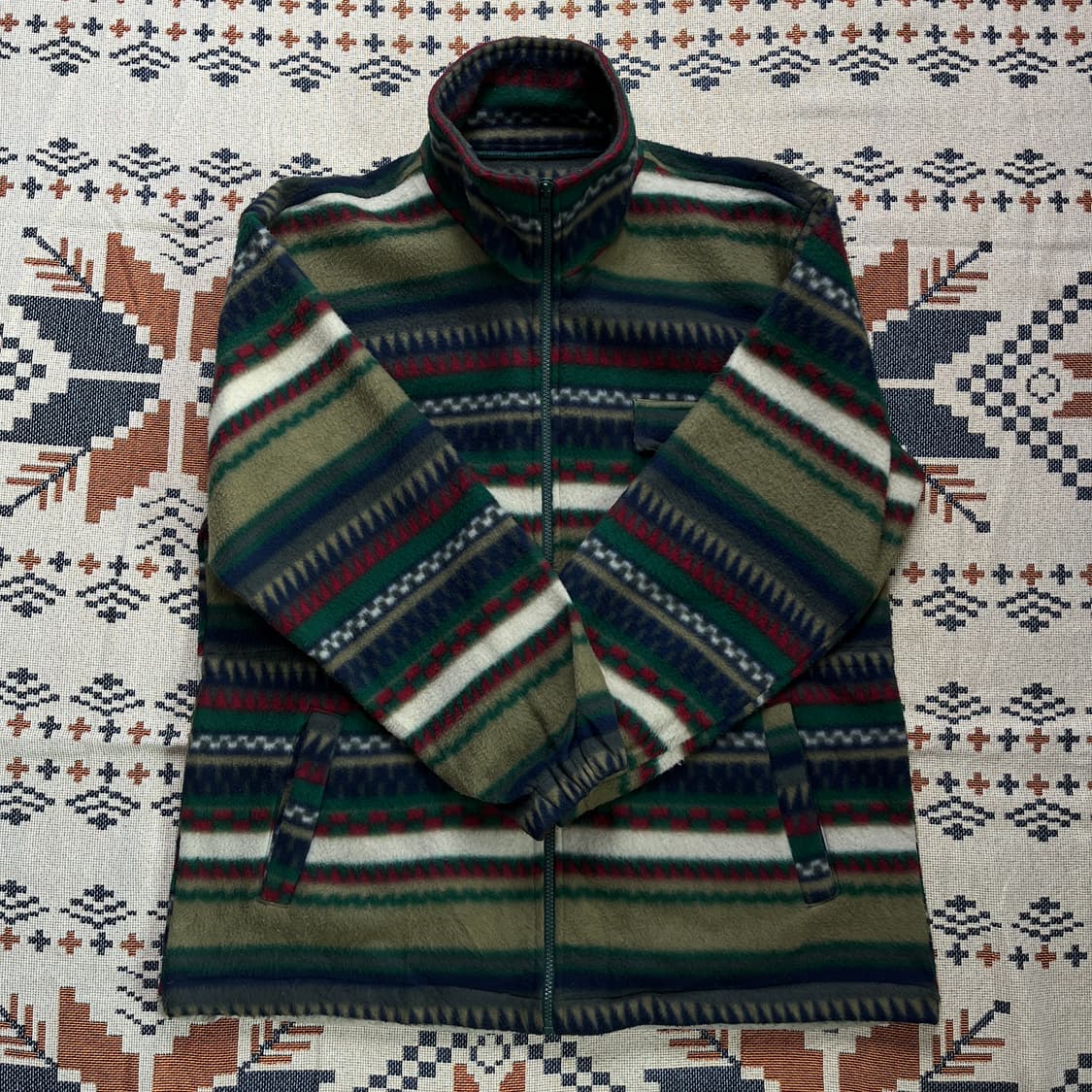 90s SNOW FANTASIA 빈티지 에스닉 플리스 (실측확인) 상품이미지1