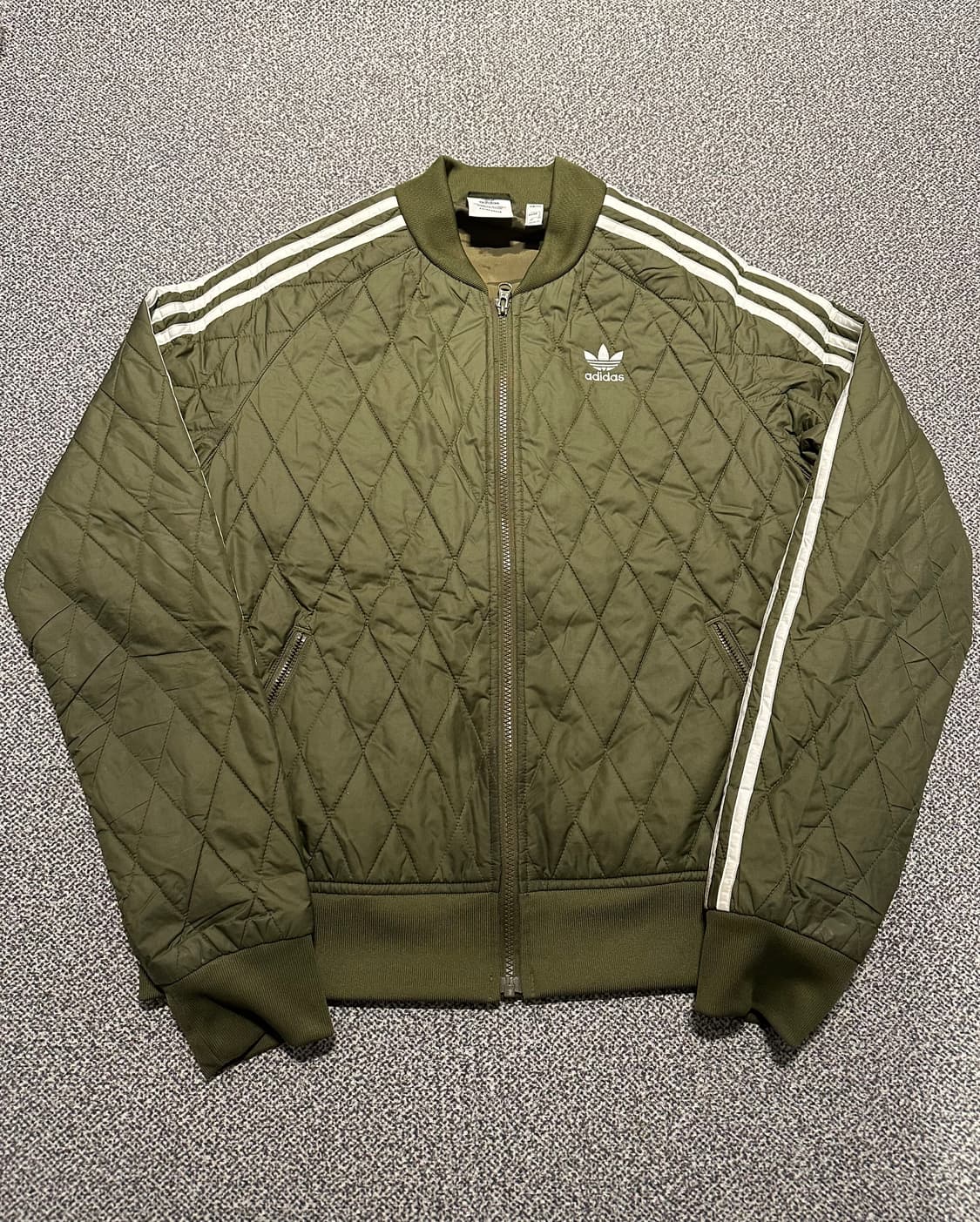 아디다스 유로파 퀄팅 카키 자켓 s 상품이미지1