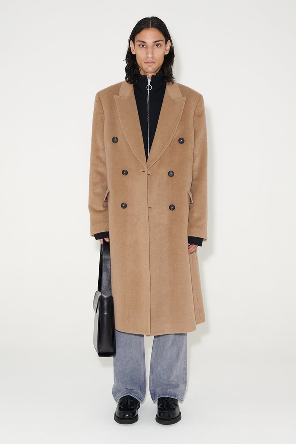 (50) 아워레가시 웨일코트 카멜 헤어리 울 상품이미지7