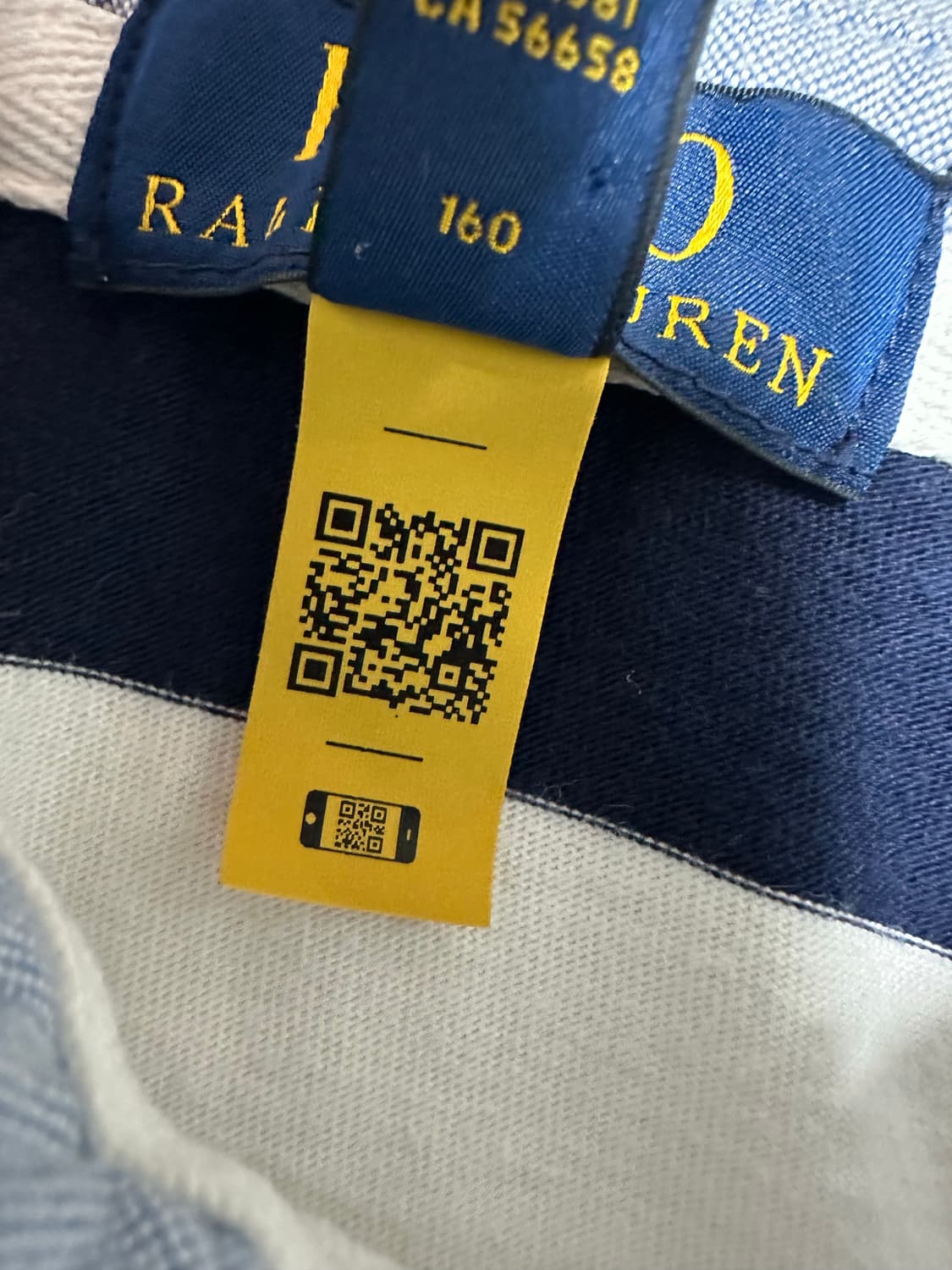 폴로 신형 qr택 스트라이프 럭비티 상품이미지6