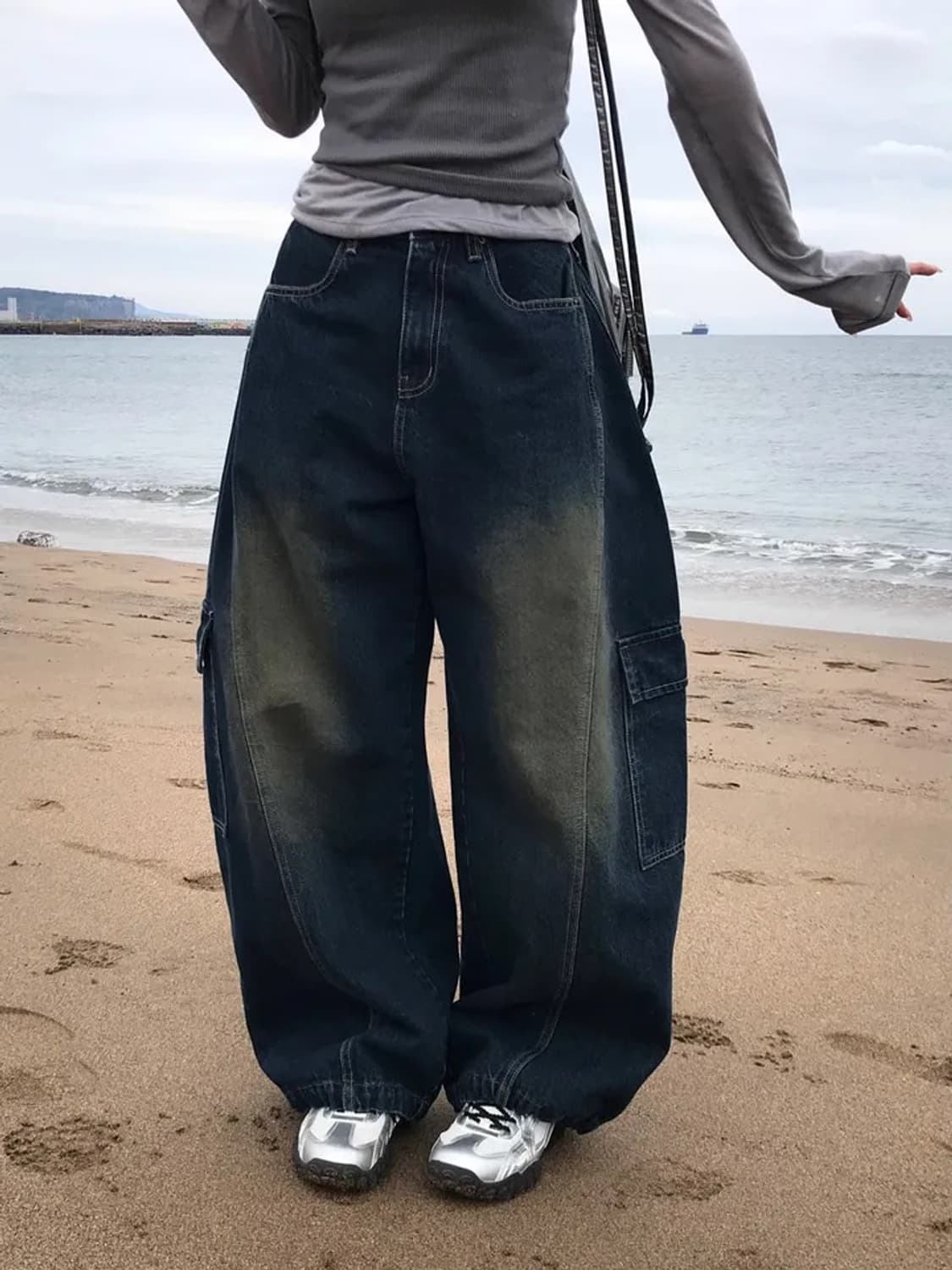예모마일 자체제작 와이드 카고 팬츠 바지 상품이미지2