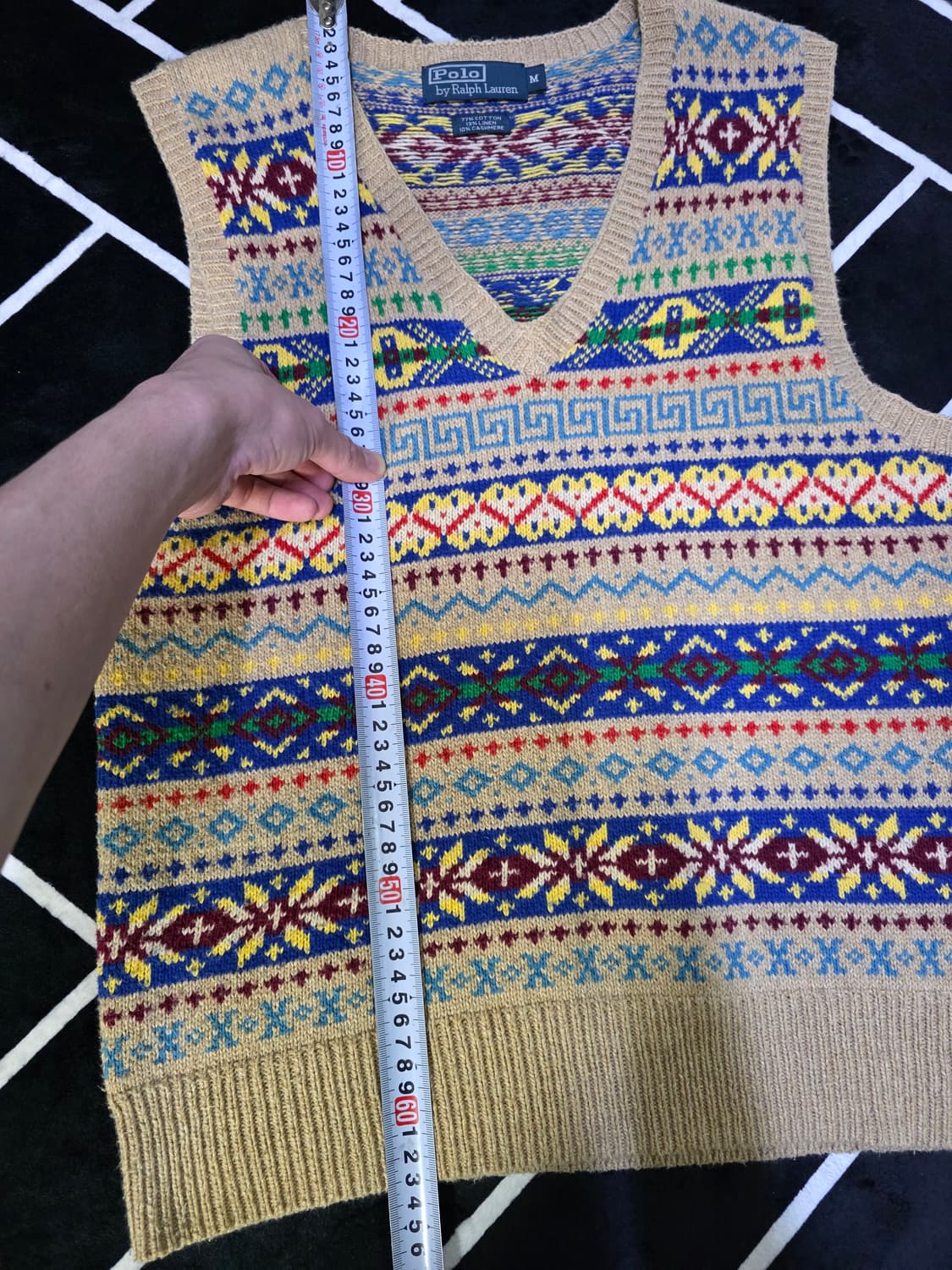 폴로 랄프로렌 페어아일 베스트 M 실측 S 상품이미지5