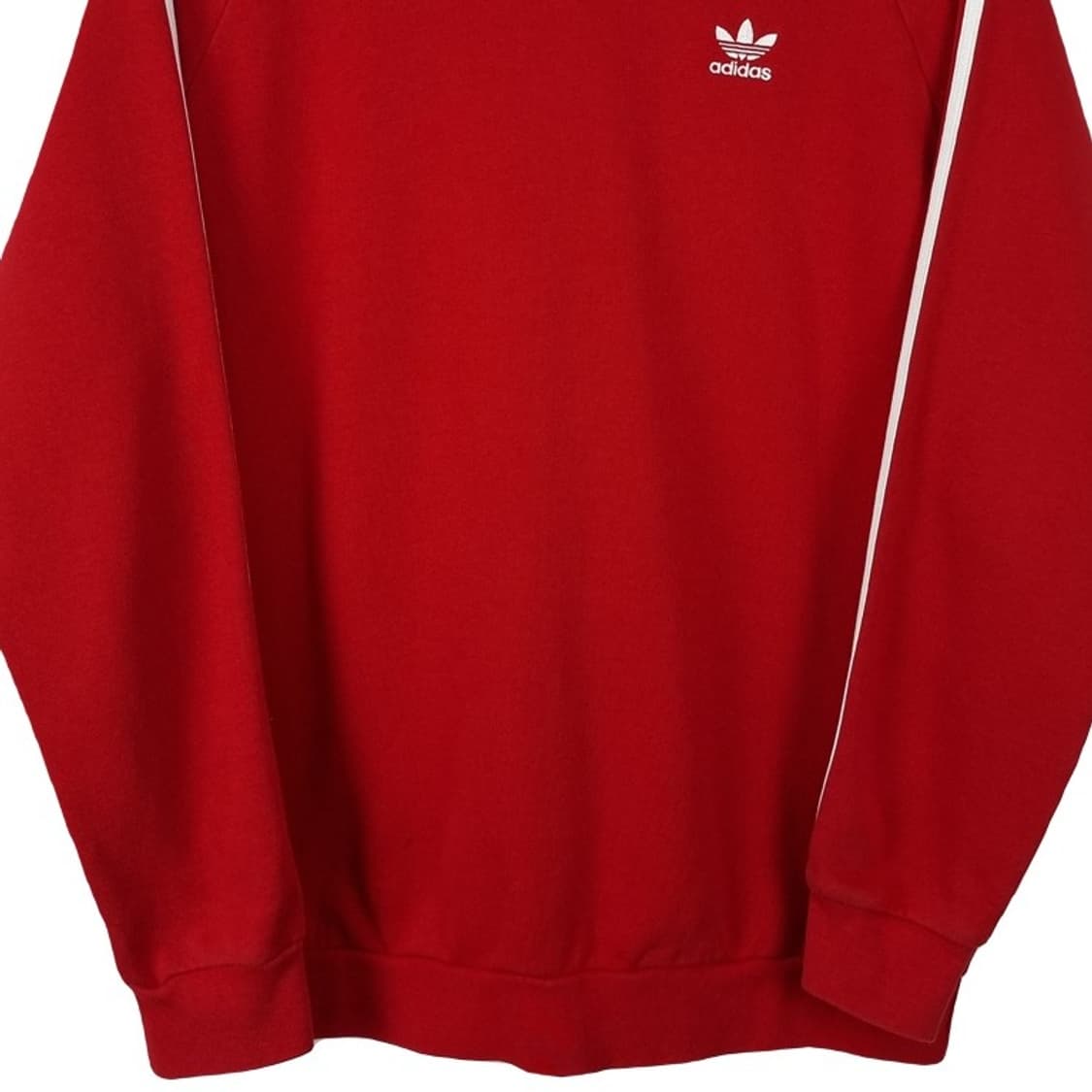 [아디다스] 불꽃 로고 자수 삼선 맨투맨 레드 M19259 상품이미지5