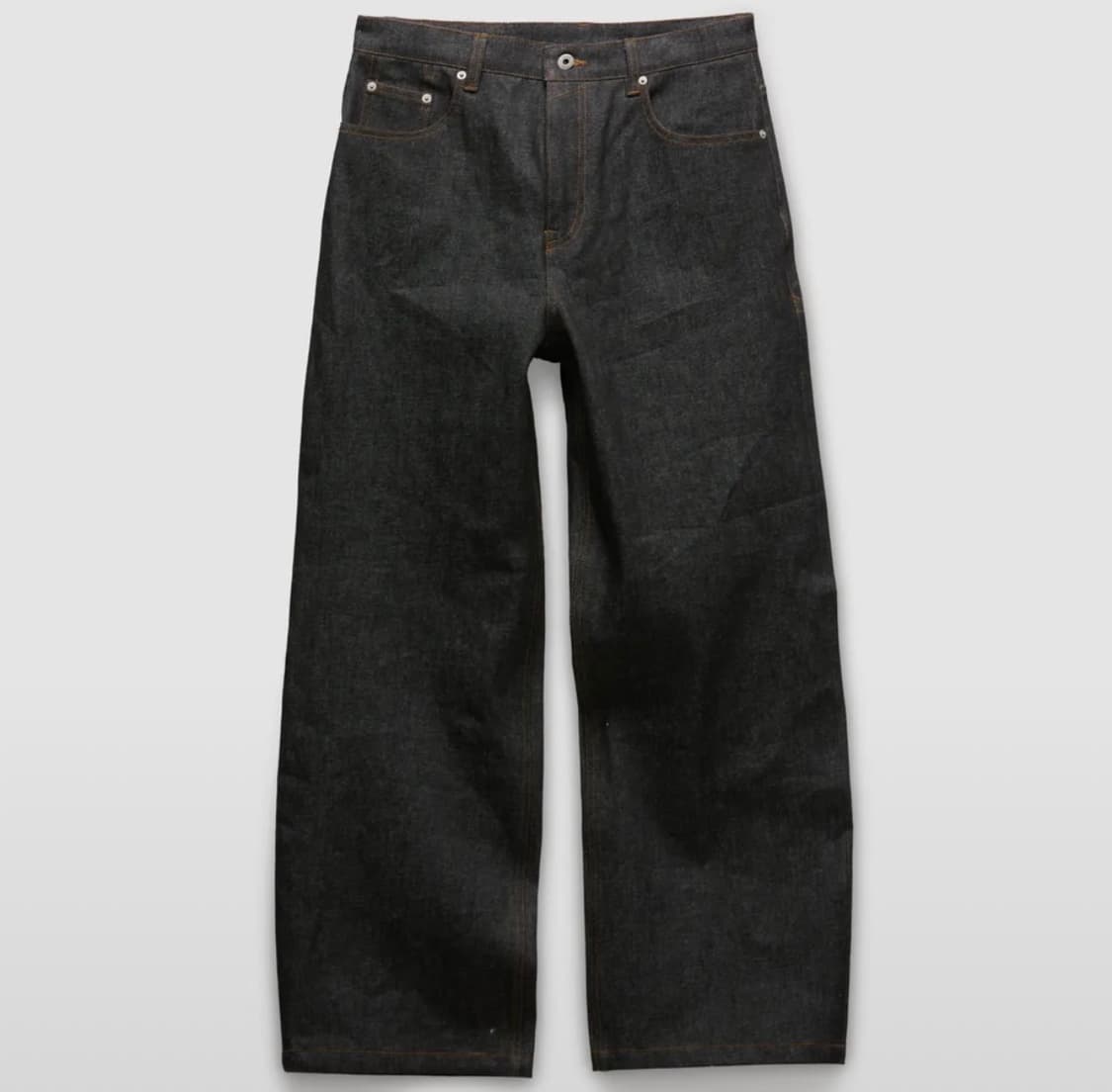 [M] 쿠어 리지드 세미 와이드 진스 인디고 데님 바지 청바지 생지 상품이미지1