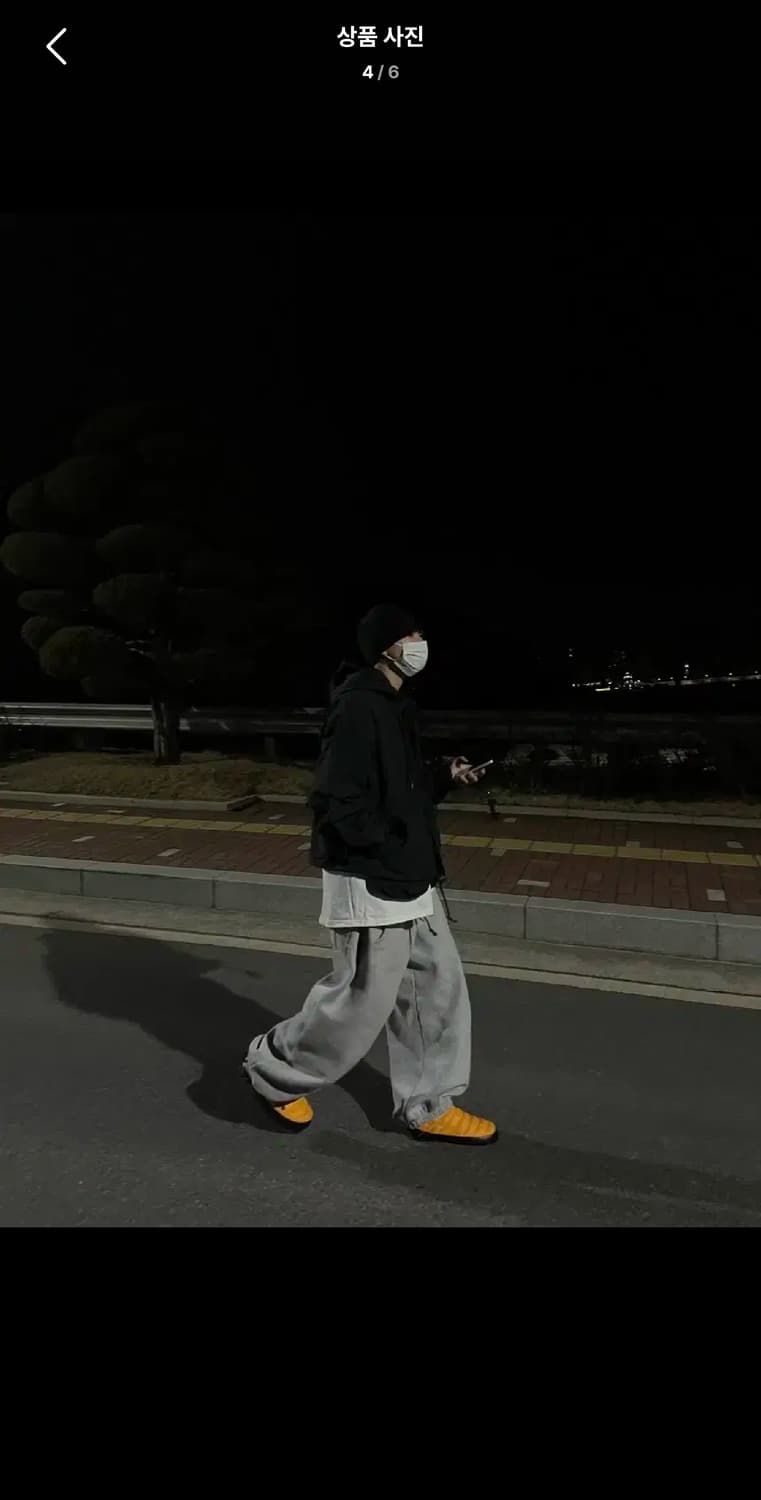 Free / 블랙 ) 포켓 오버핏 바람막이 자켓 상품이미지4