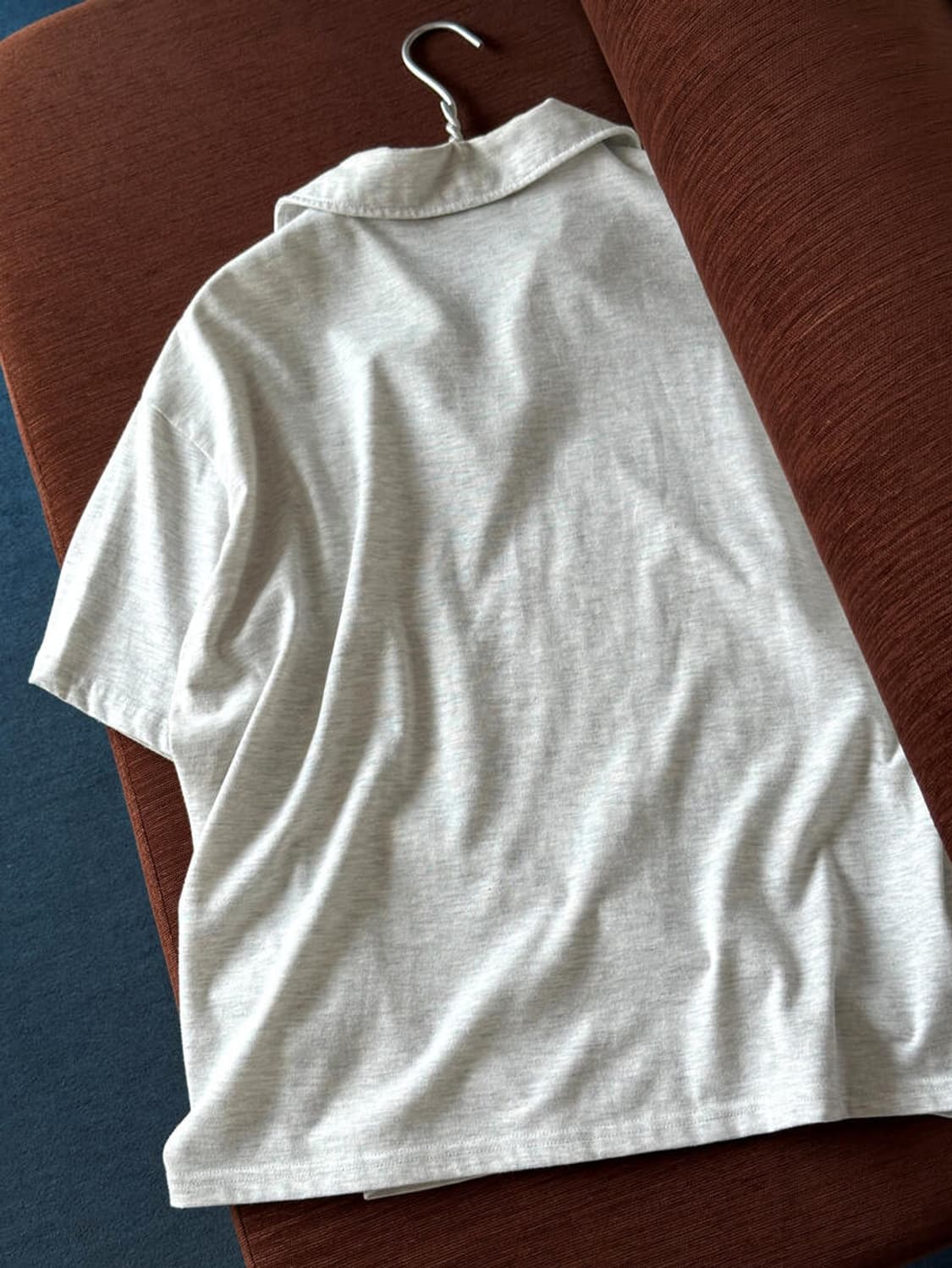Cotton design zip pullover top 상품이미지5