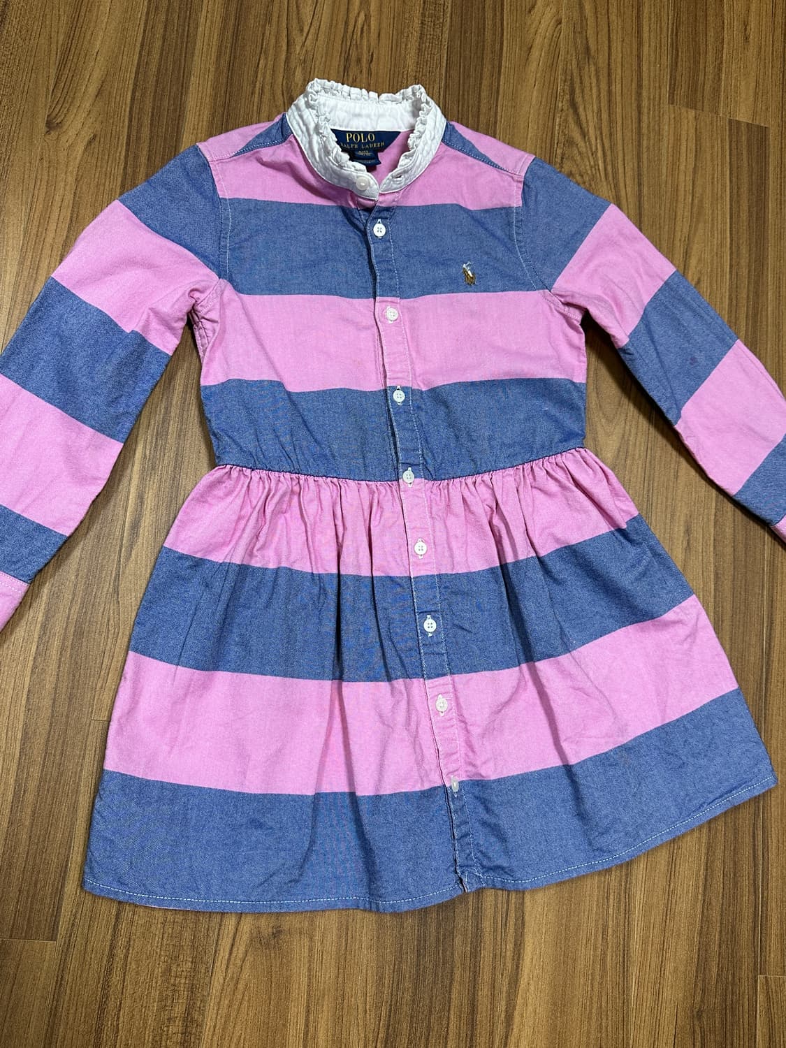 폴로 키즈 스트라이프 원피스 4/4T 상품이미지4