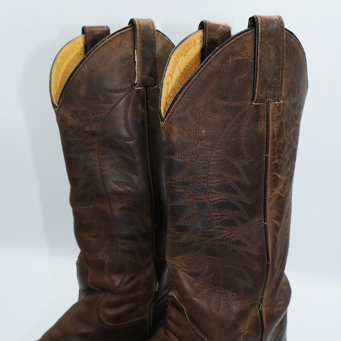빈티지 저스틴 웨스턴 레더 부츠 8.5B(265 사이즈) BT26501 상품이미지6