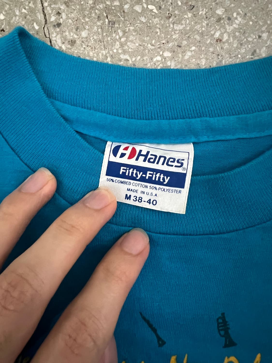 빈티지 Made in usa 헤인즈 재즈 티셔츠 상품이미지2