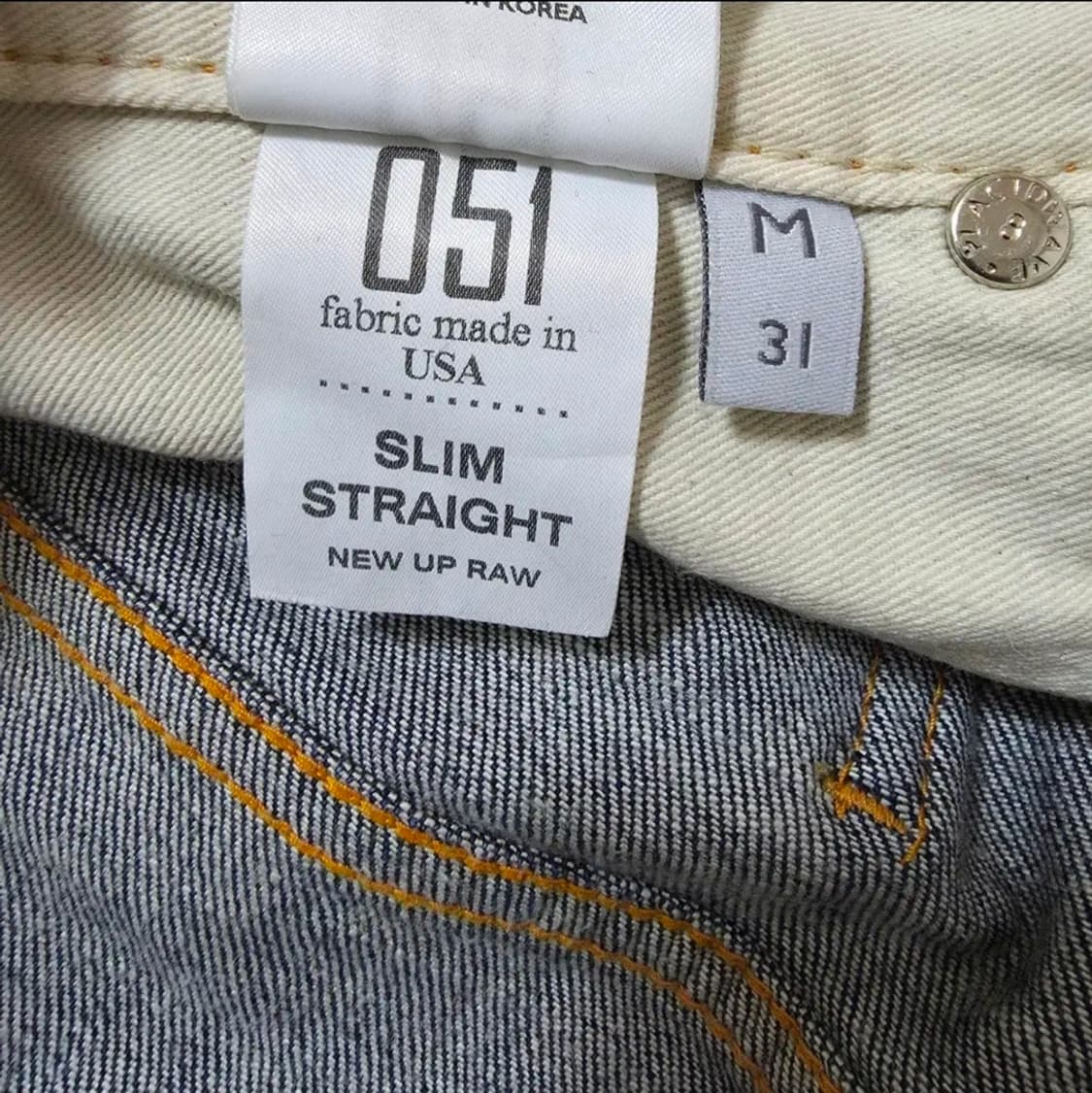 (31)플랙 슬림 스트레이트 데님 팬츠 상품이미지5