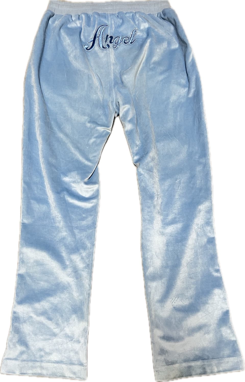 쥬시꾸뛰르 하늘색 엔젤 벨벳바지 상품이미지1