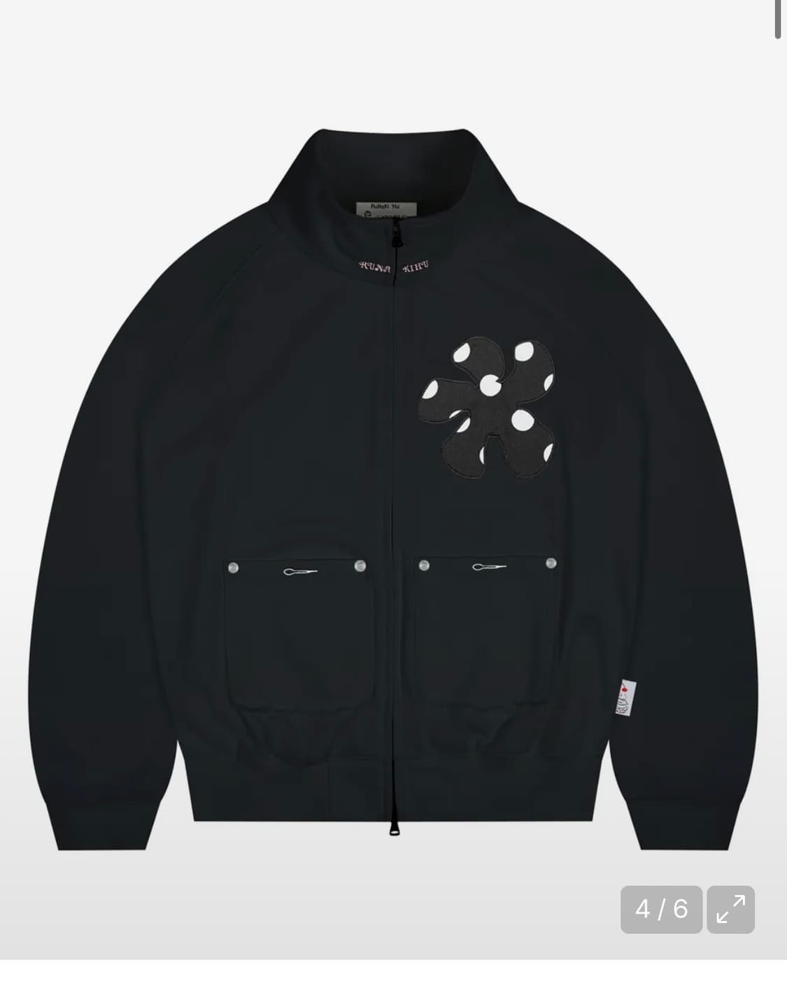 루나키후 도트 플라워 집업 상품이미지1