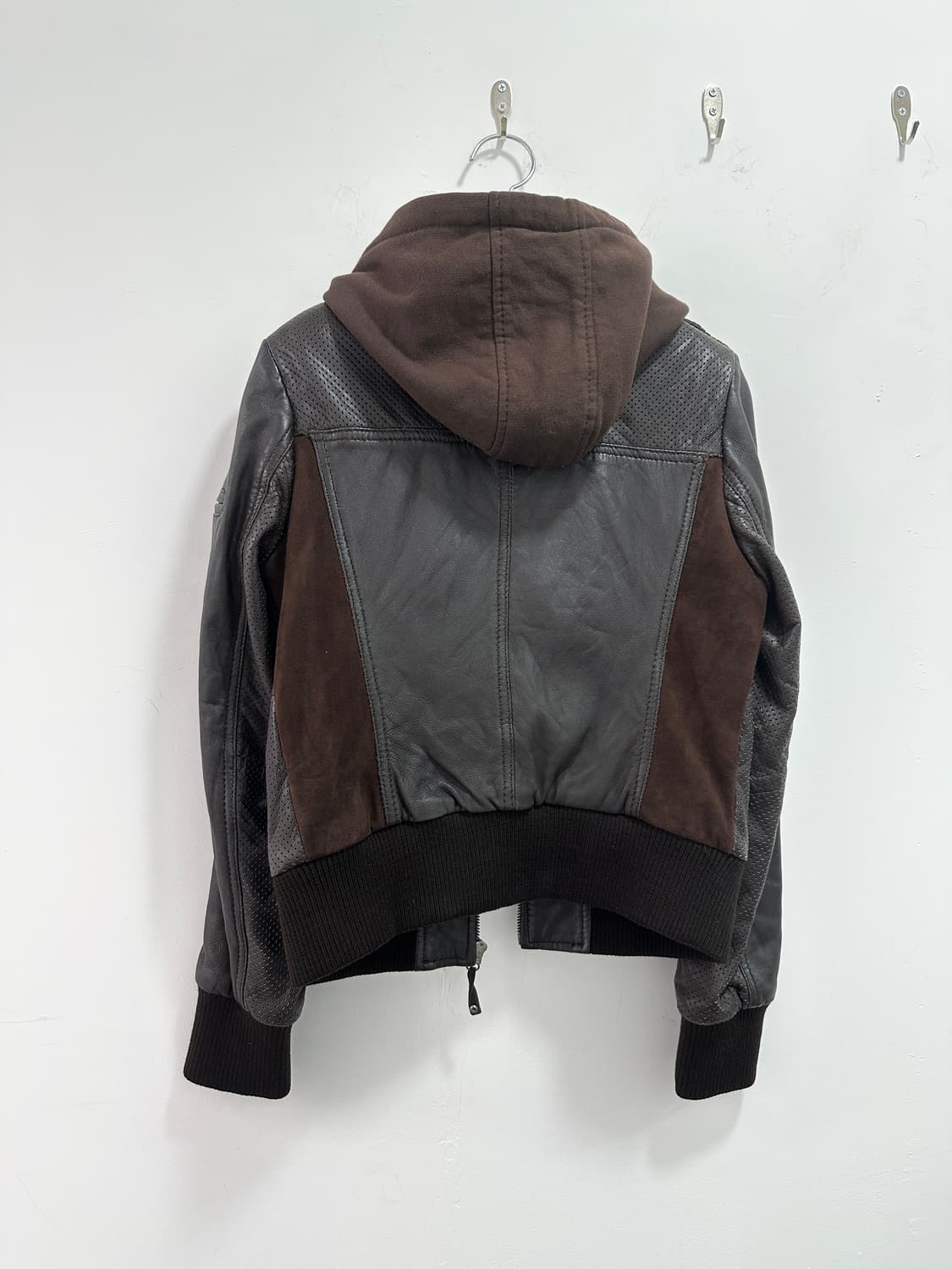 KORINTAGE lambskin hood layered jacket 상품이미지9