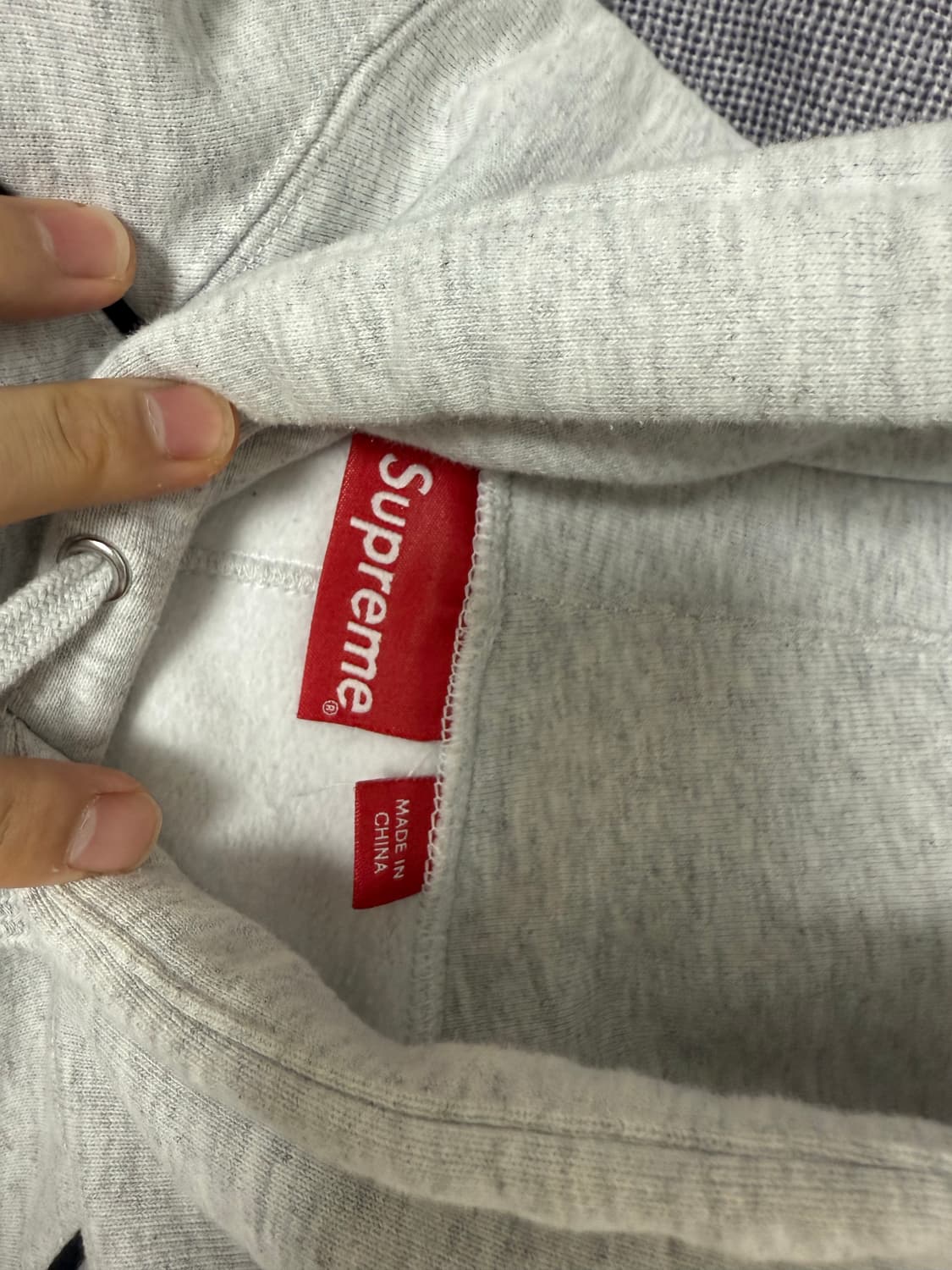 [M]슈프림 박시 파이핑 아크 후드 애쉬그레이 상품이미지3