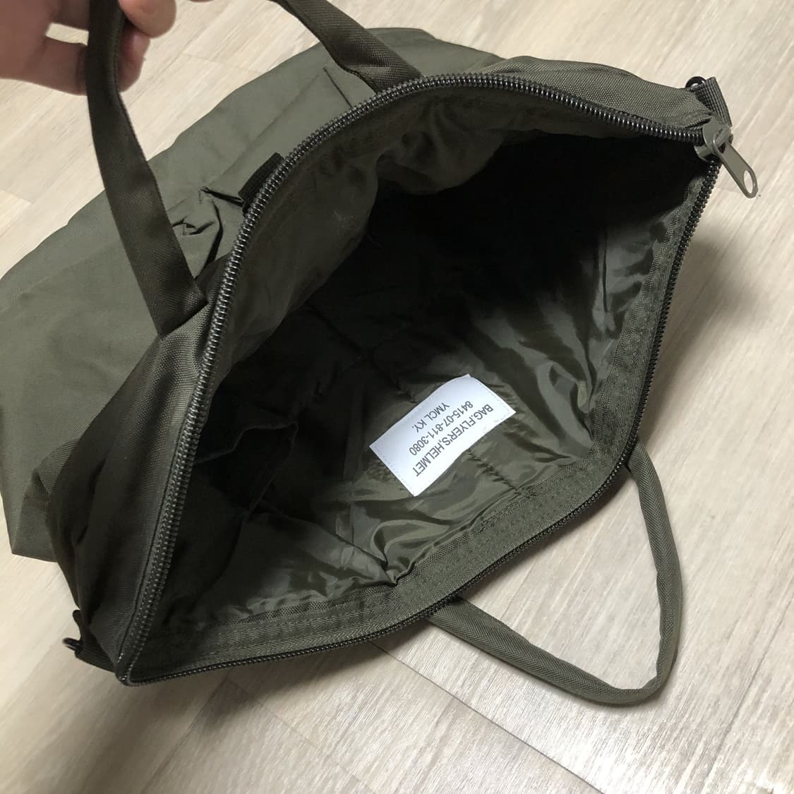 (ONE SIZE) YMCL KY 헬멧백 올리브 Helmet Bag 상품이미지5