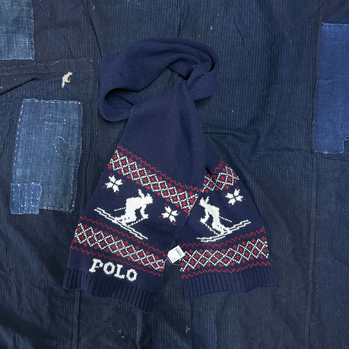 폴로 랄프로렌 스키 패턴 램스울 머플러 상품이미지1