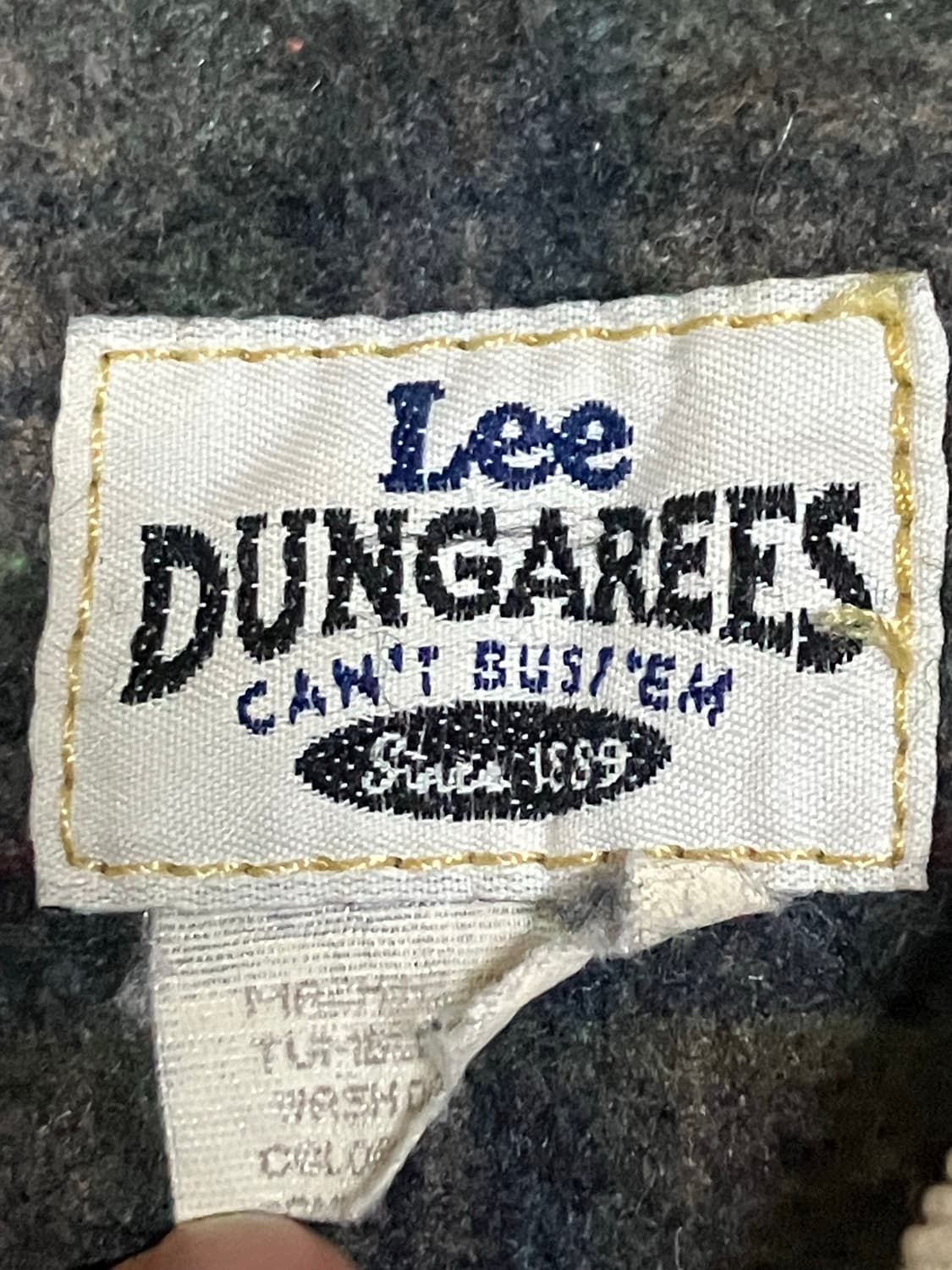 90s Lee Dungarees 데님 자켓 코듀로이 카라 상품이미지2