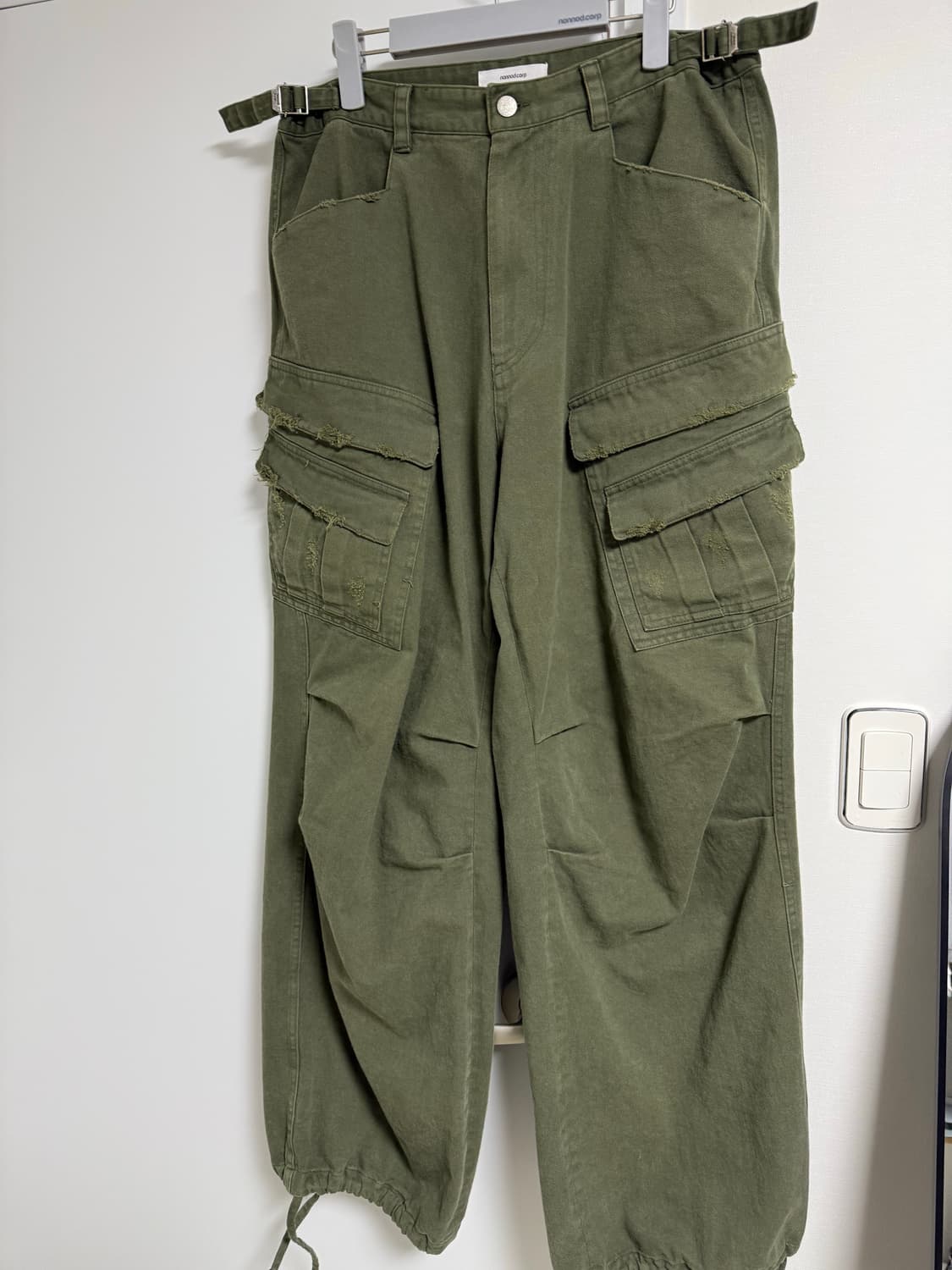 논노드 더블포켓 카고팬츠 카키 (2) 상품이미지2