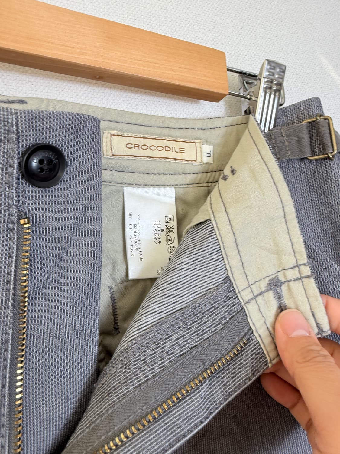 크로코다일 세미와이드핏 코튼팬츠 상품이미지7