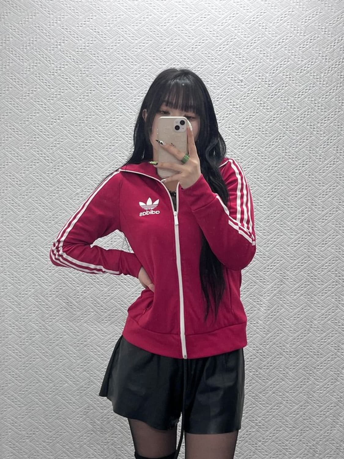 아디다스 유로파 Y2K 00's 레드핑크 져지 집업 95 C08847 상품이미지1