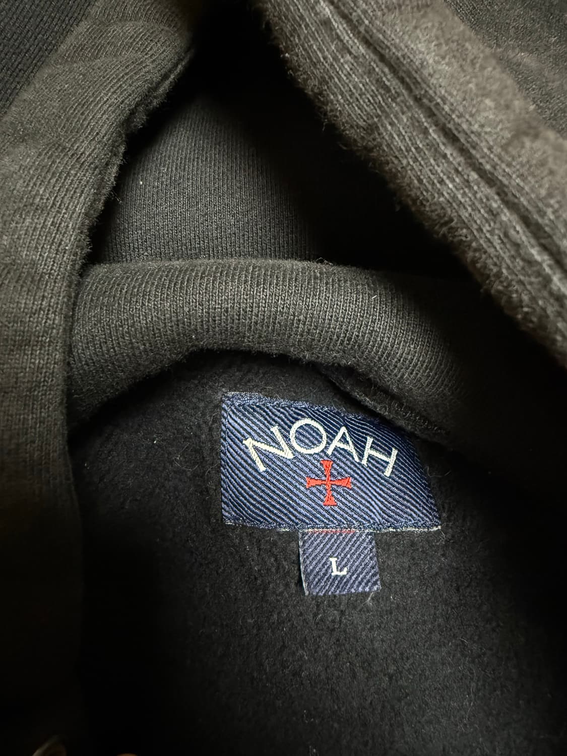 노아 블랙 로고 후드티 상품이미지2