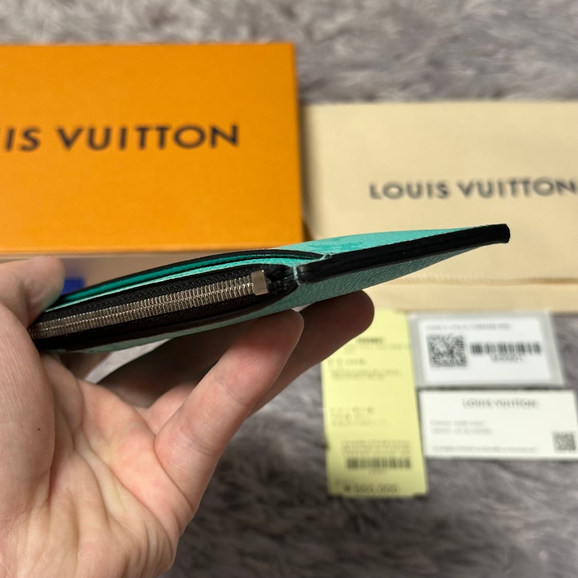 [풀구성] 루이비통 이클립스 카드홀더 지갑 마이애미 그린 상품이미지7