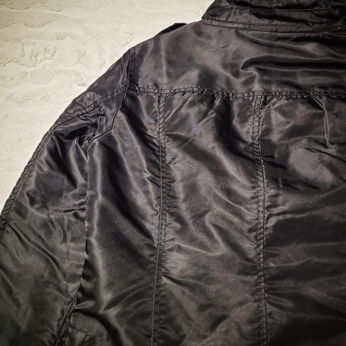 00s naked queen Duffle Hooded Long Coat 상품이미지7
