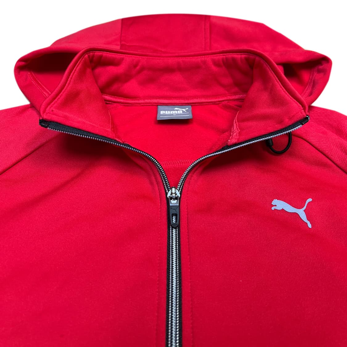 푸마 기모 레드 후디 집업 져지 상품이미지2