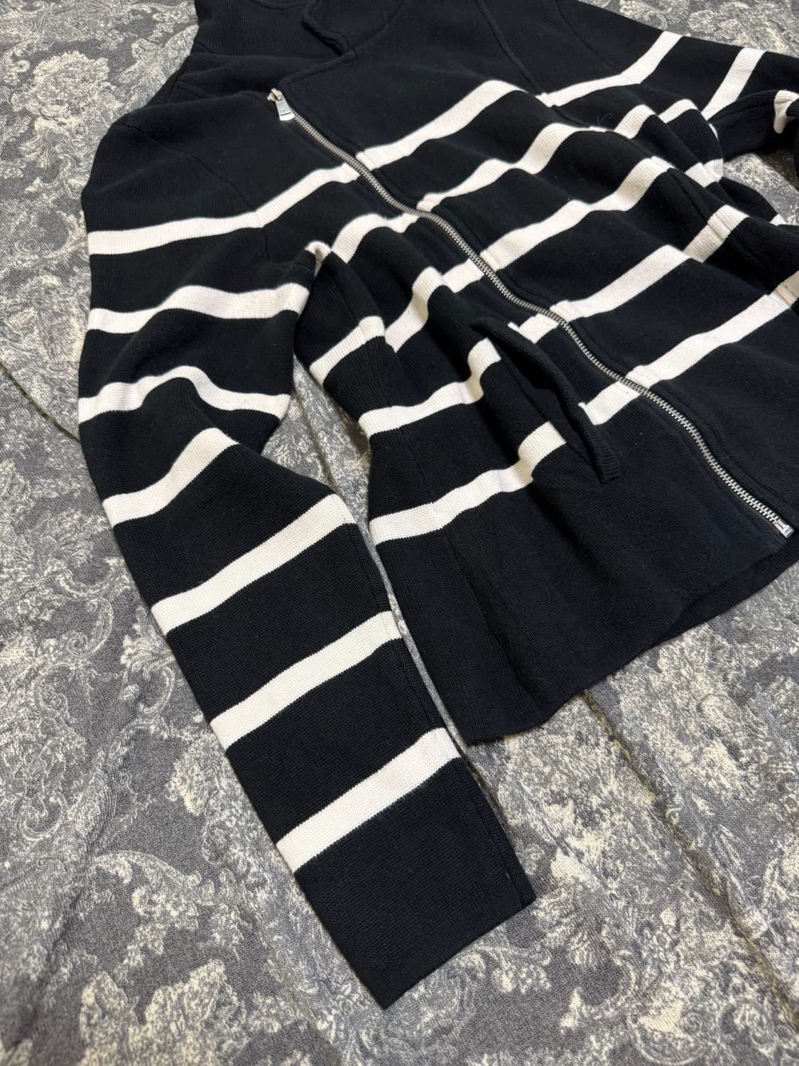  levani jacket stripe zip up sweater 상품이미지3