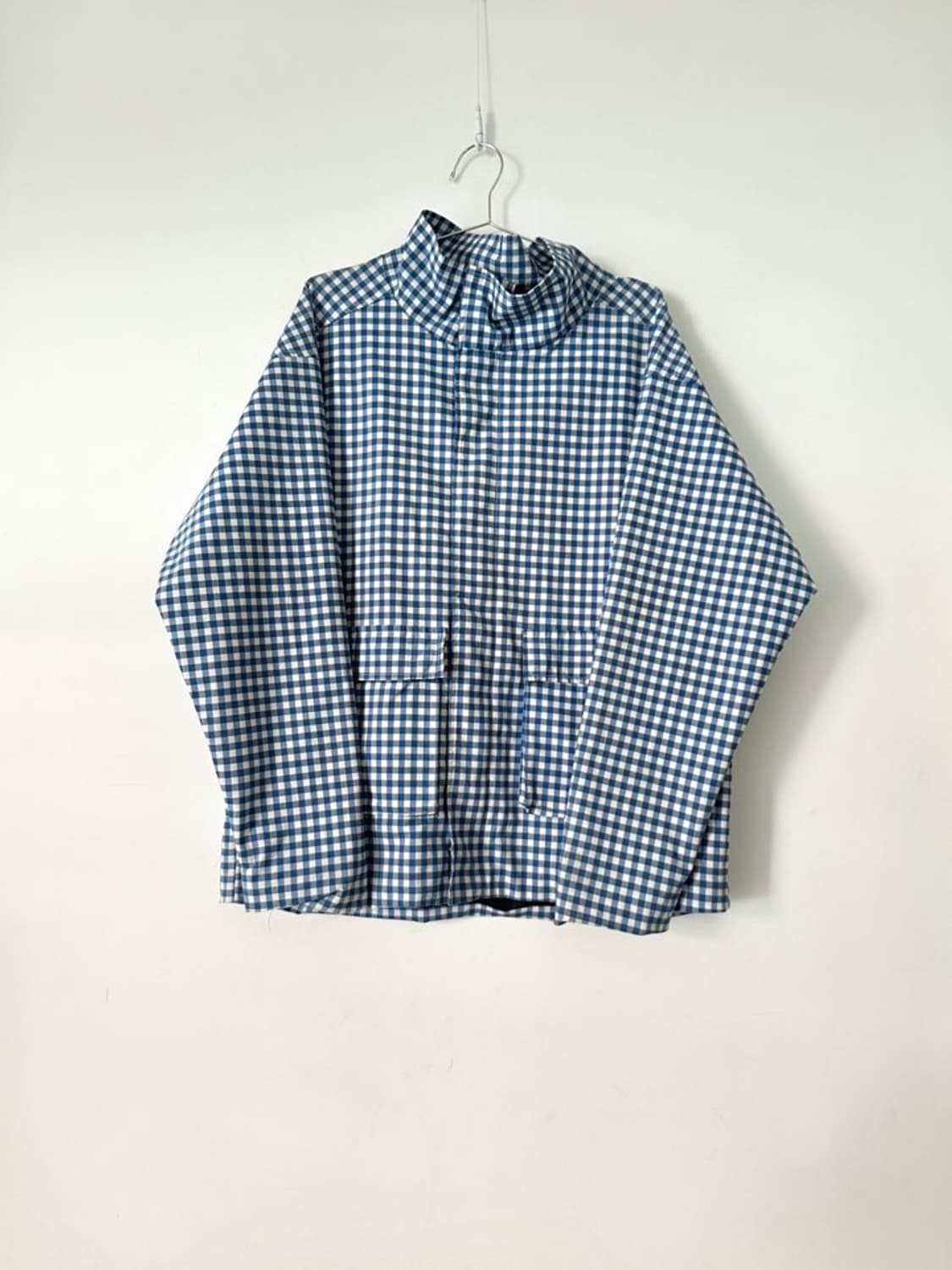 Check pocket anorak / blue 상품이미지5