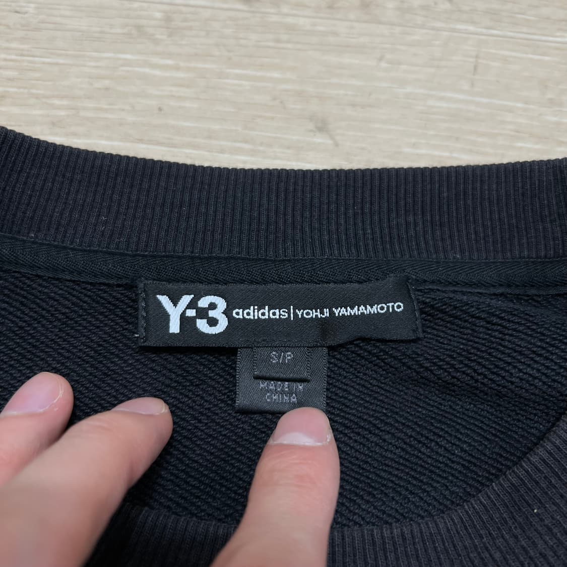 Y-3 요지 야마모토 빅로고 프린팅 맨투맨 [블랙] S/90 상품이미지5