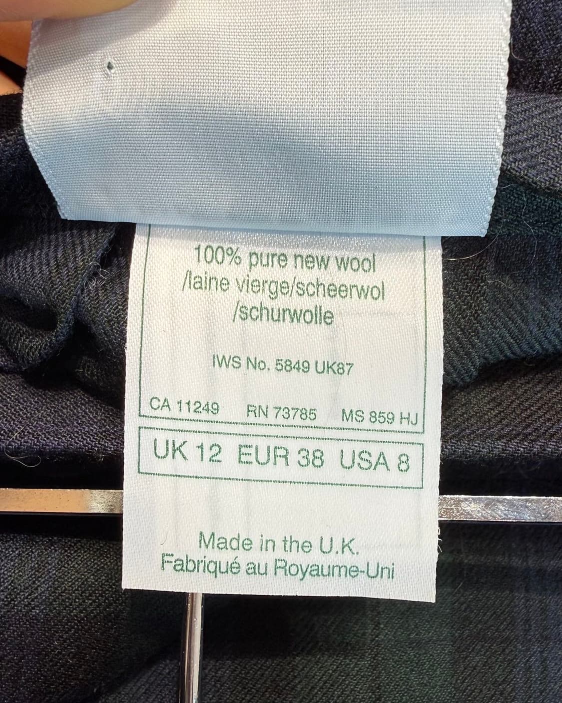 로라 애슐리 체크 버클 랩 미디스커트  상품이미지10