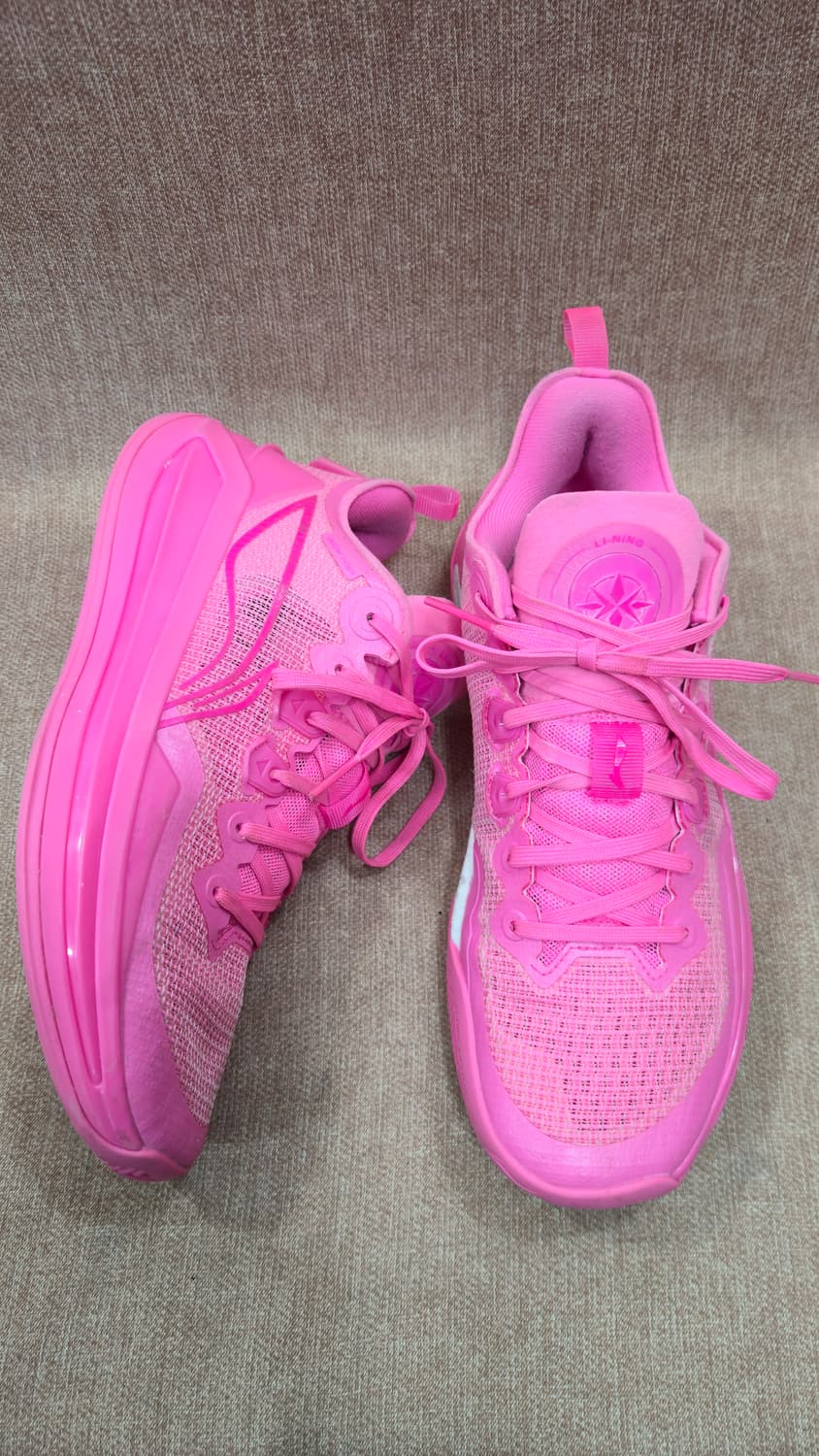 리닝 260mm-  리렌 3 V2 로우 네온 핑크 농구화 상품이미지1