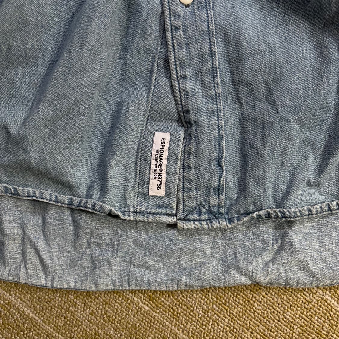 에스피오나지 데님 반팔 셔츠(XL) 상품이미지5