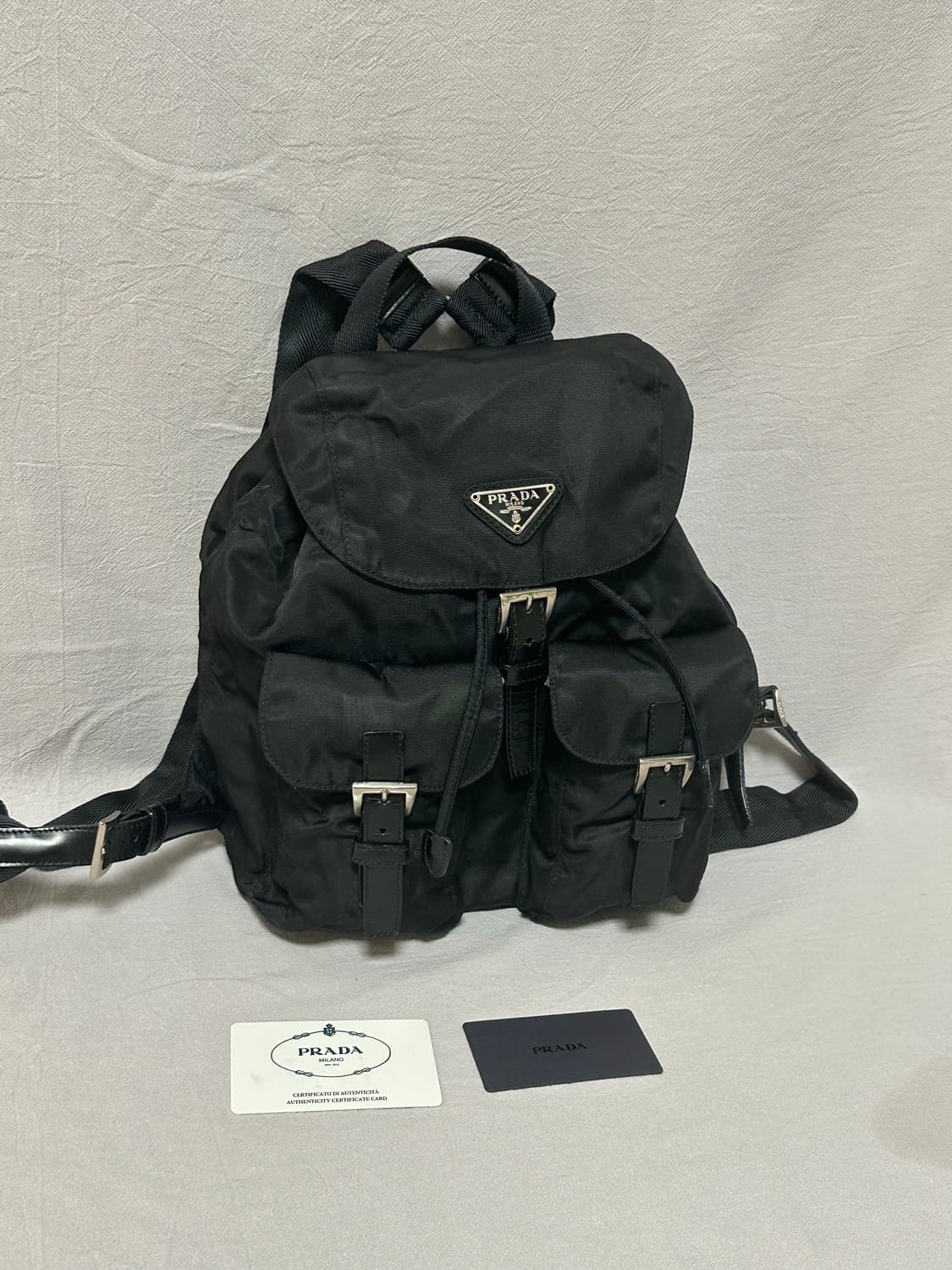 프라다 투포켓 나일론 백팩 스몰 (컨디션굿)  상품이미지2