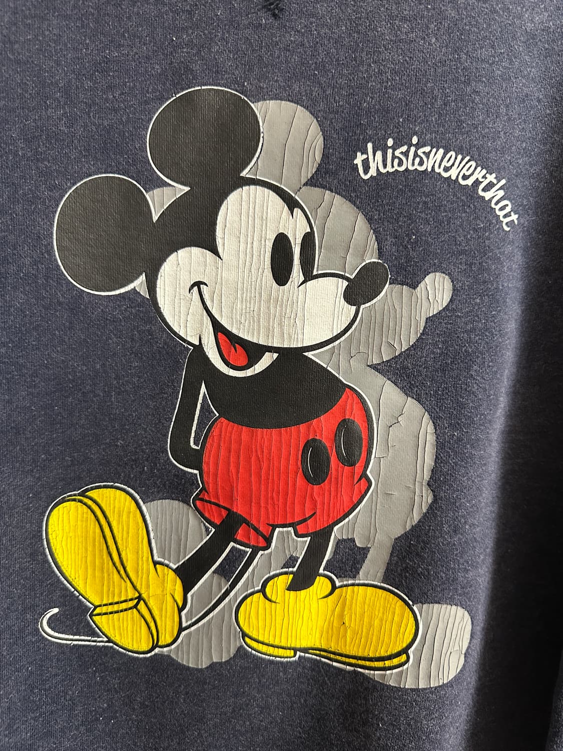 디스이즈네버댓 디즈니 미키 크루넥 네이비 디네댓 상품이미지3