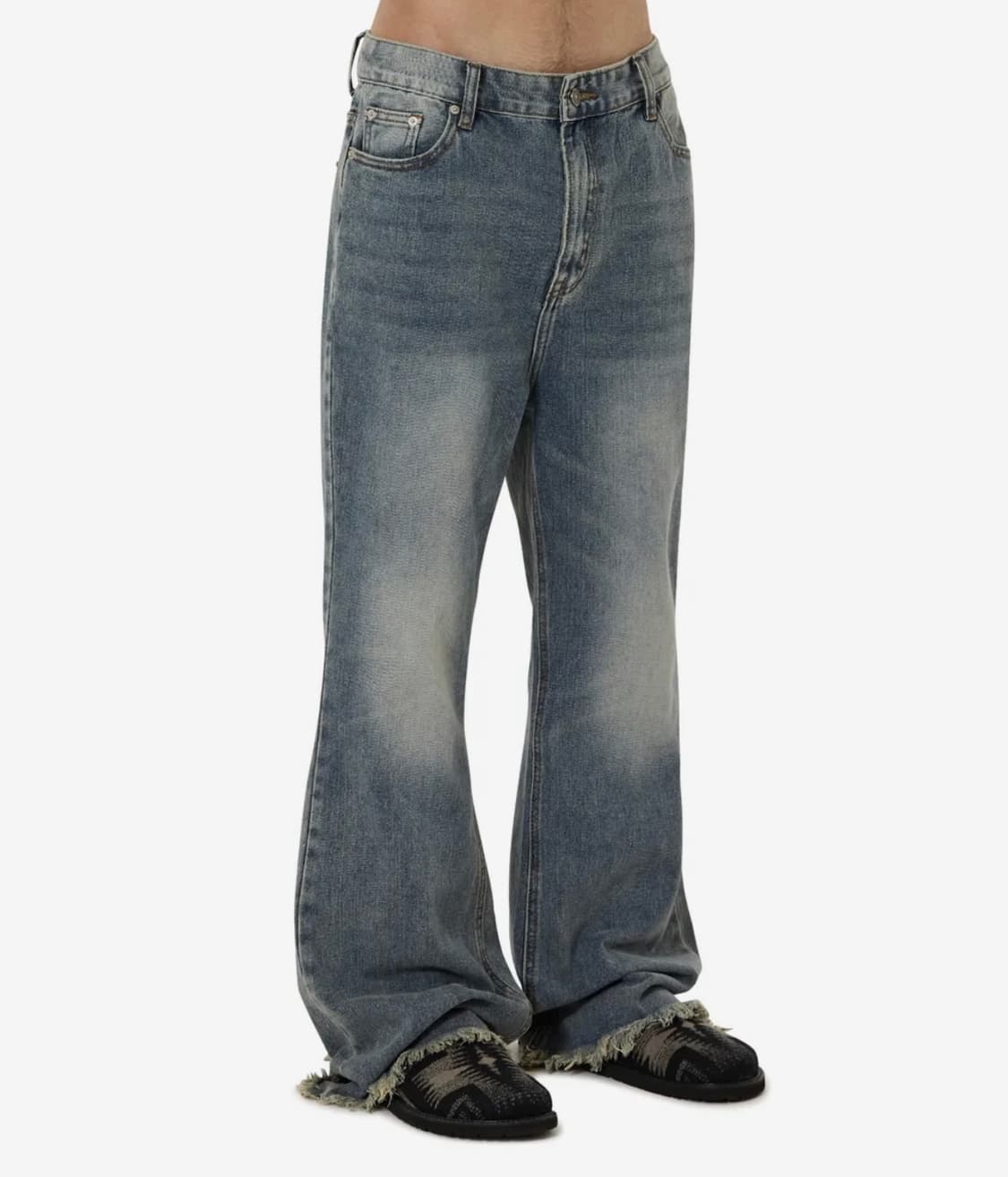 오와이 플레어 워시드 데님 M 상품이미지1