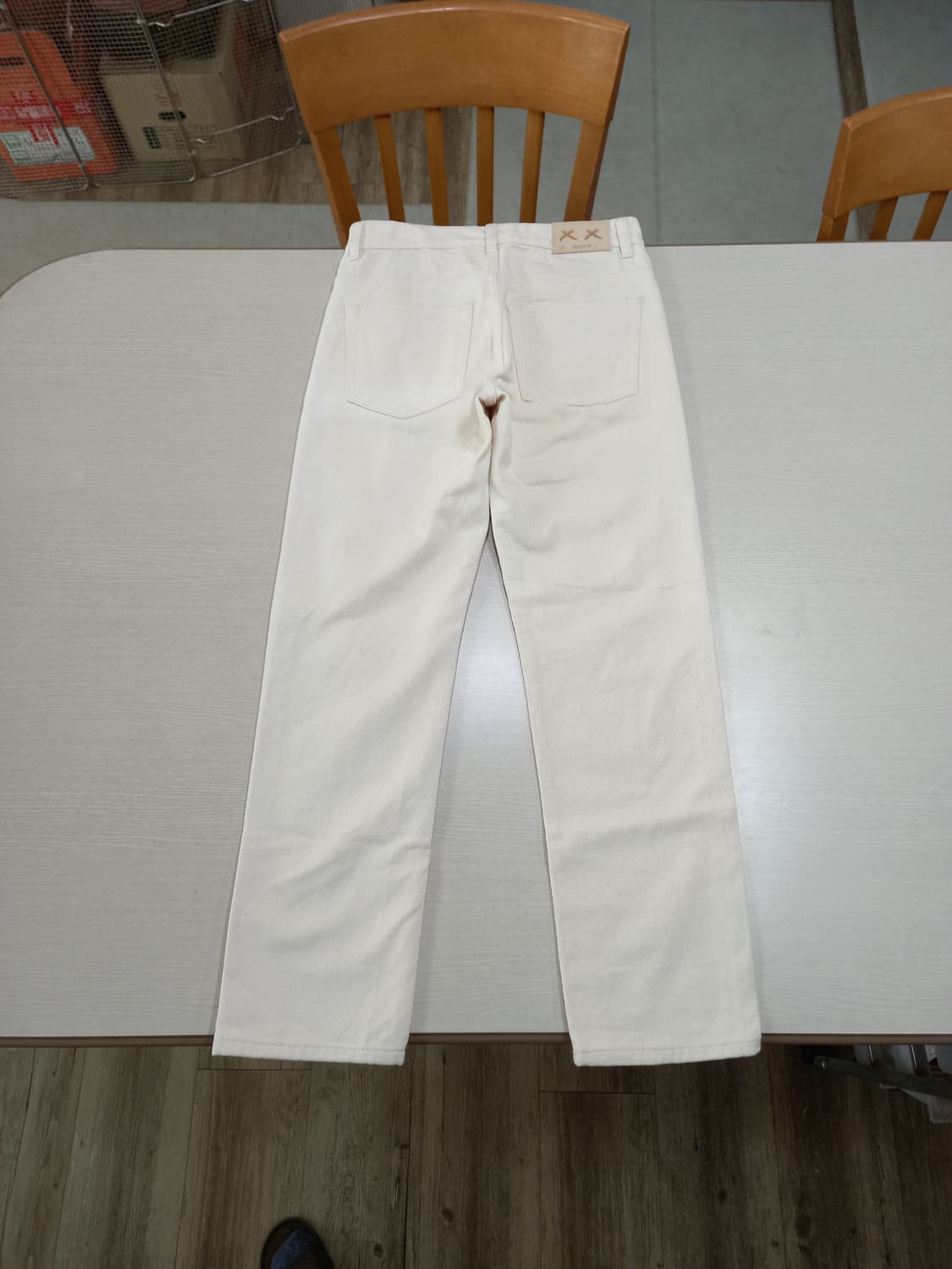 27 새상품 BRANDED Kor 테이퍼드핏 크림진 연베이지 27-601 상품이미지2