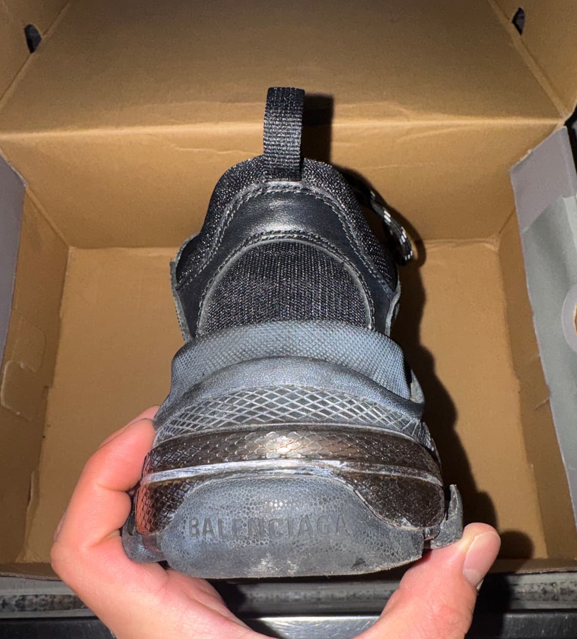 발렌시아가 트리플S 더티블랙 43 상품이미지7