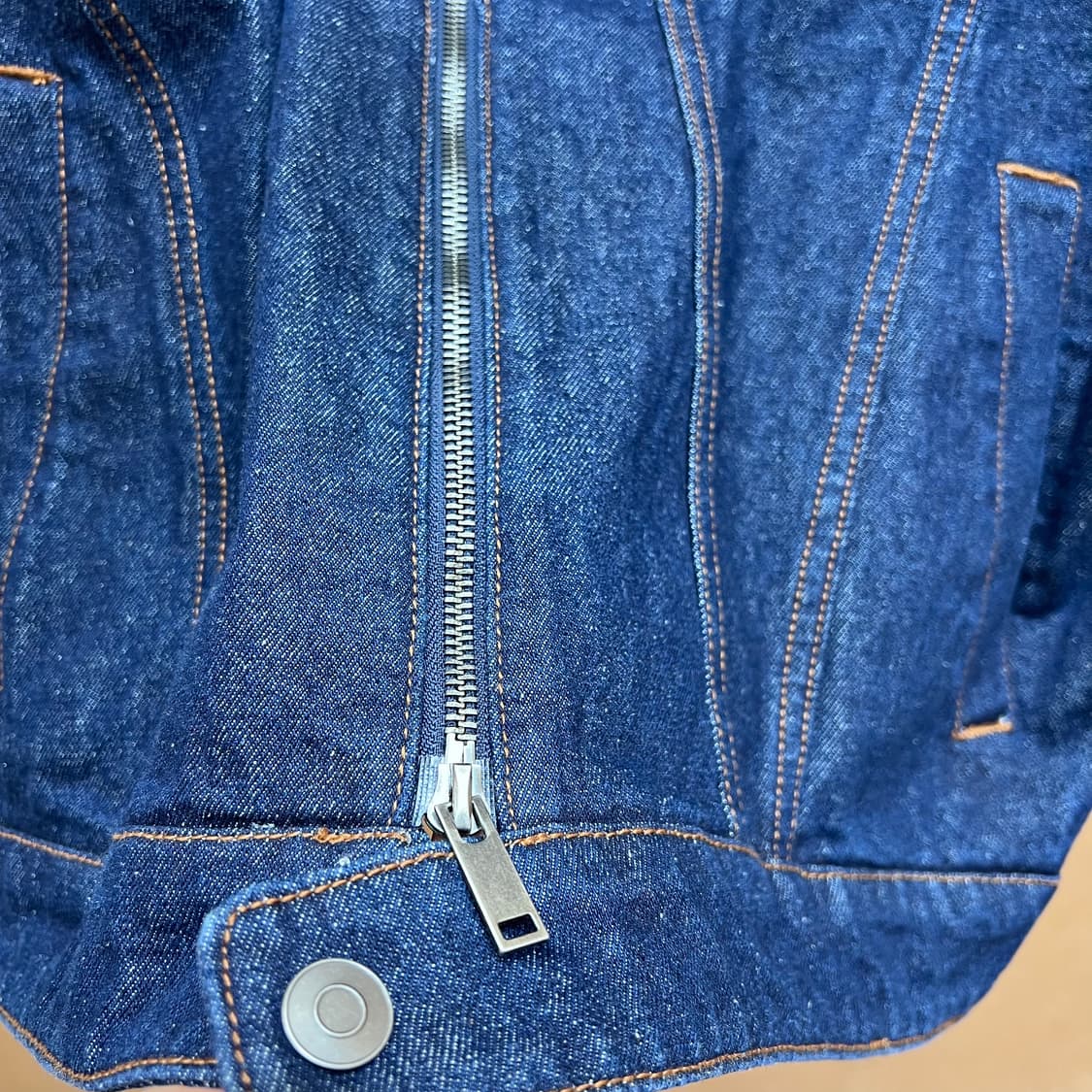 널디 유니 NY 데님 바이커 자켓(남녀공용) 상품이미지7