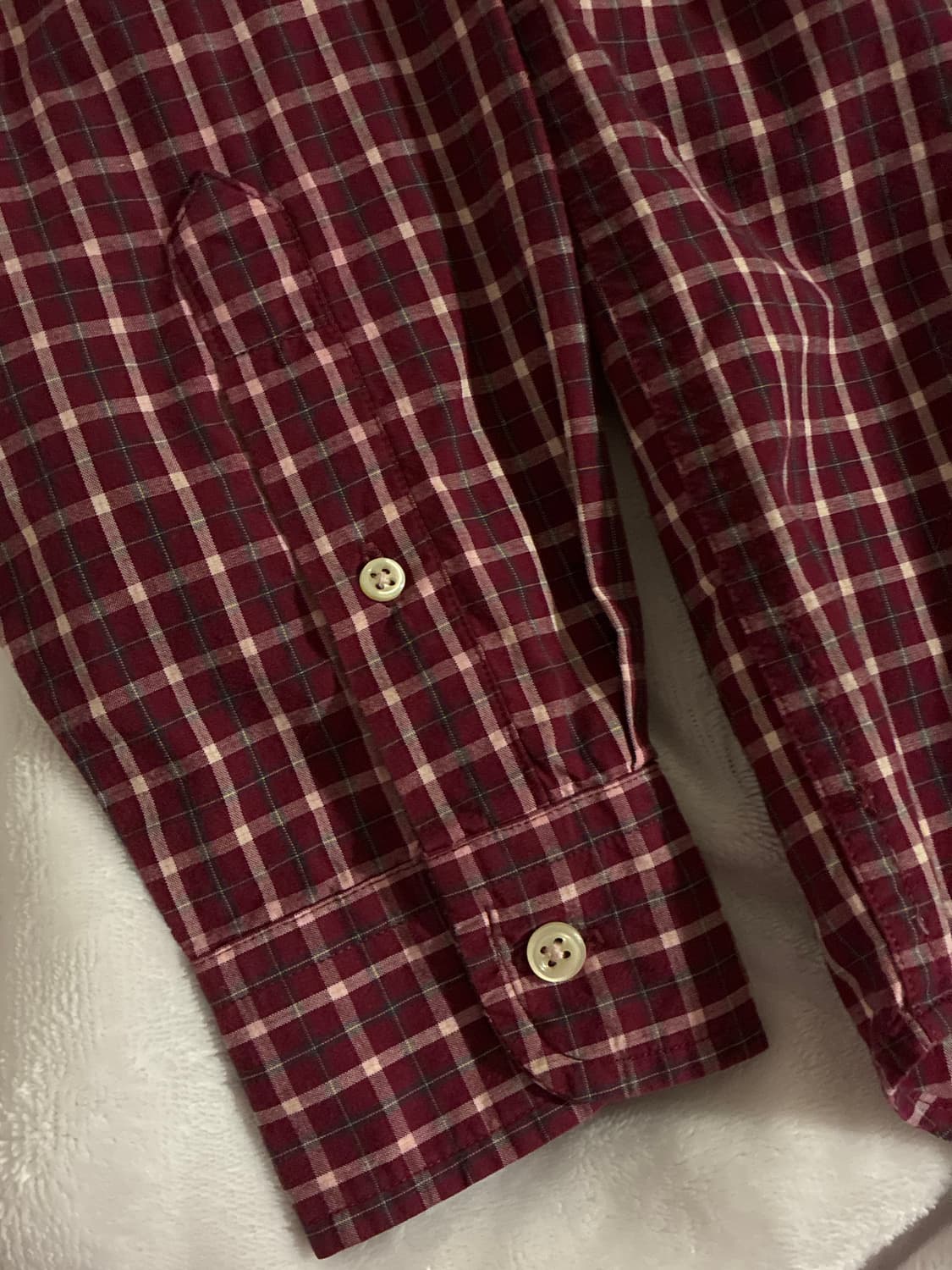 Ralph lauren woman burgundy shirt 상품이미지3