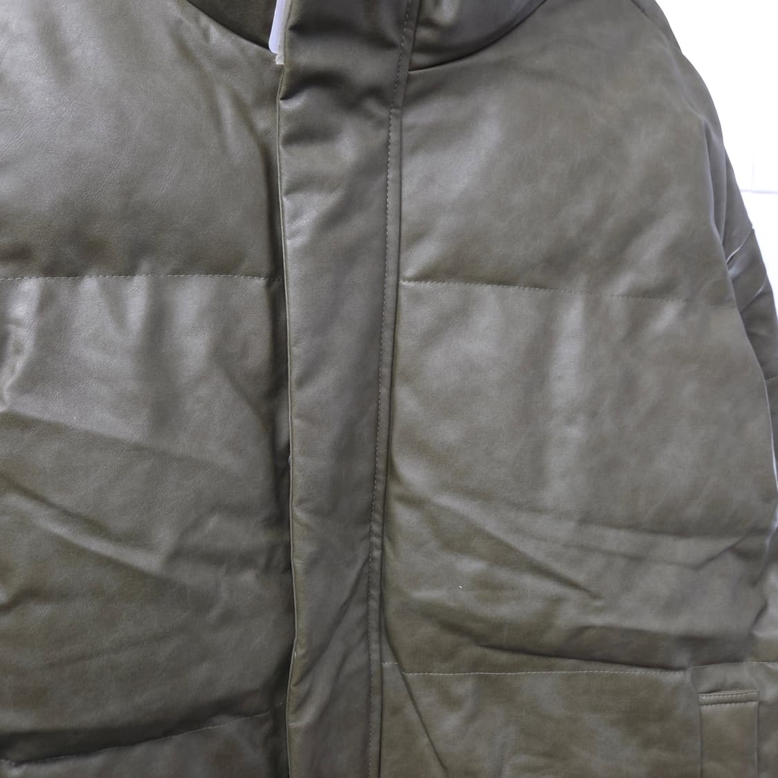 남 프리 140 / 인조가죽 푸퍼 숏패딩 상품이미지4