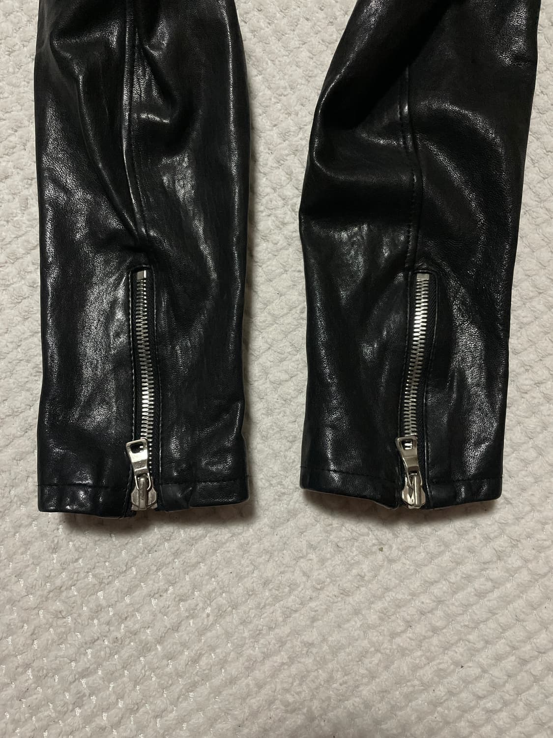 광희시장 웨스턴 무드 램스킨 양가죽 바이커 레더 자켓 상품이미지9