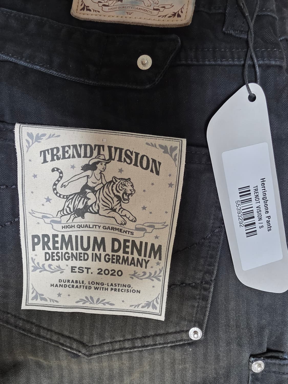 Trendt vision 헤링본 팬츠 small 상품이미지1