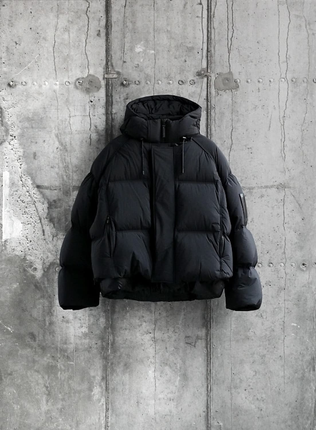 준지 209 패딩 48 더블 다운 점퍼 블랙 숏패딩 상품이미지5