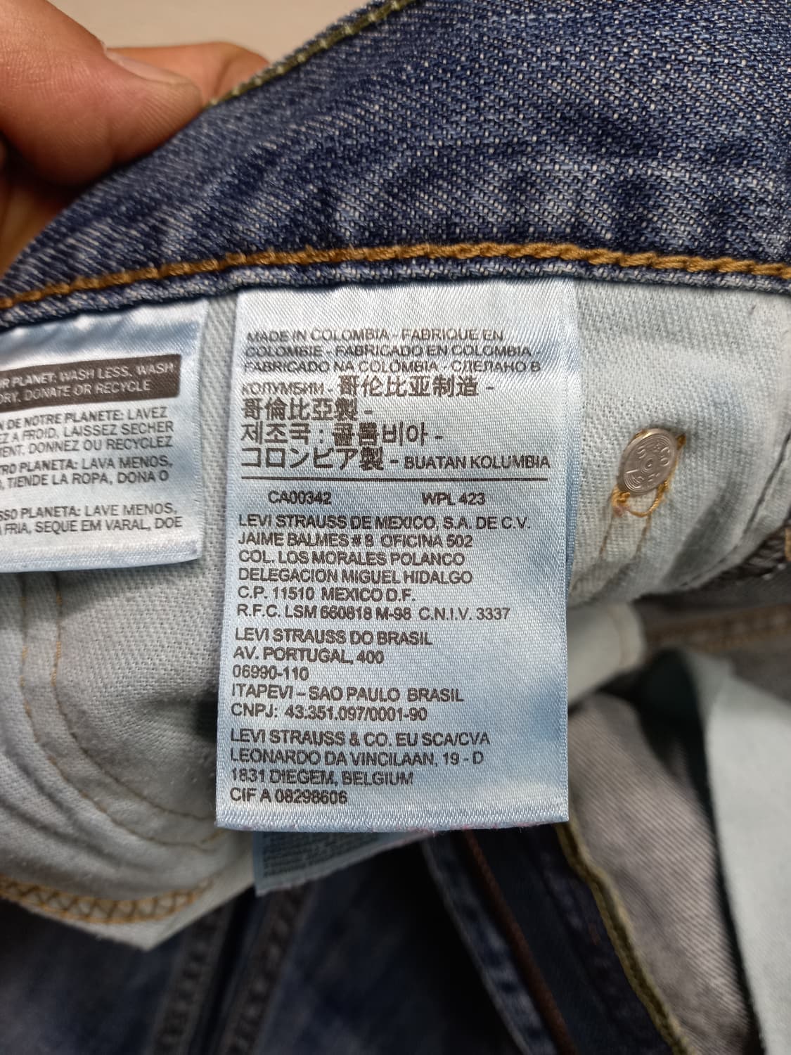 34 리바이스513 콜롬비아 워싱 슬림일자진 34-581 상품이미지8